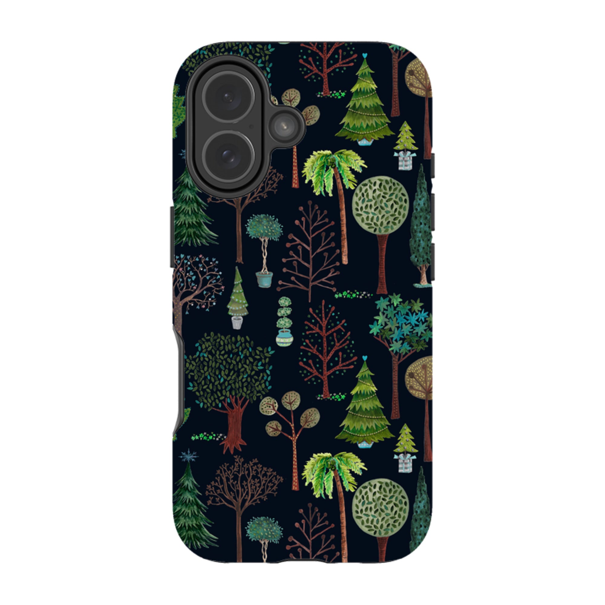 iPhone MagSafe Tough Case -  Xmas Trees Dark By Caroline Bonne Muller