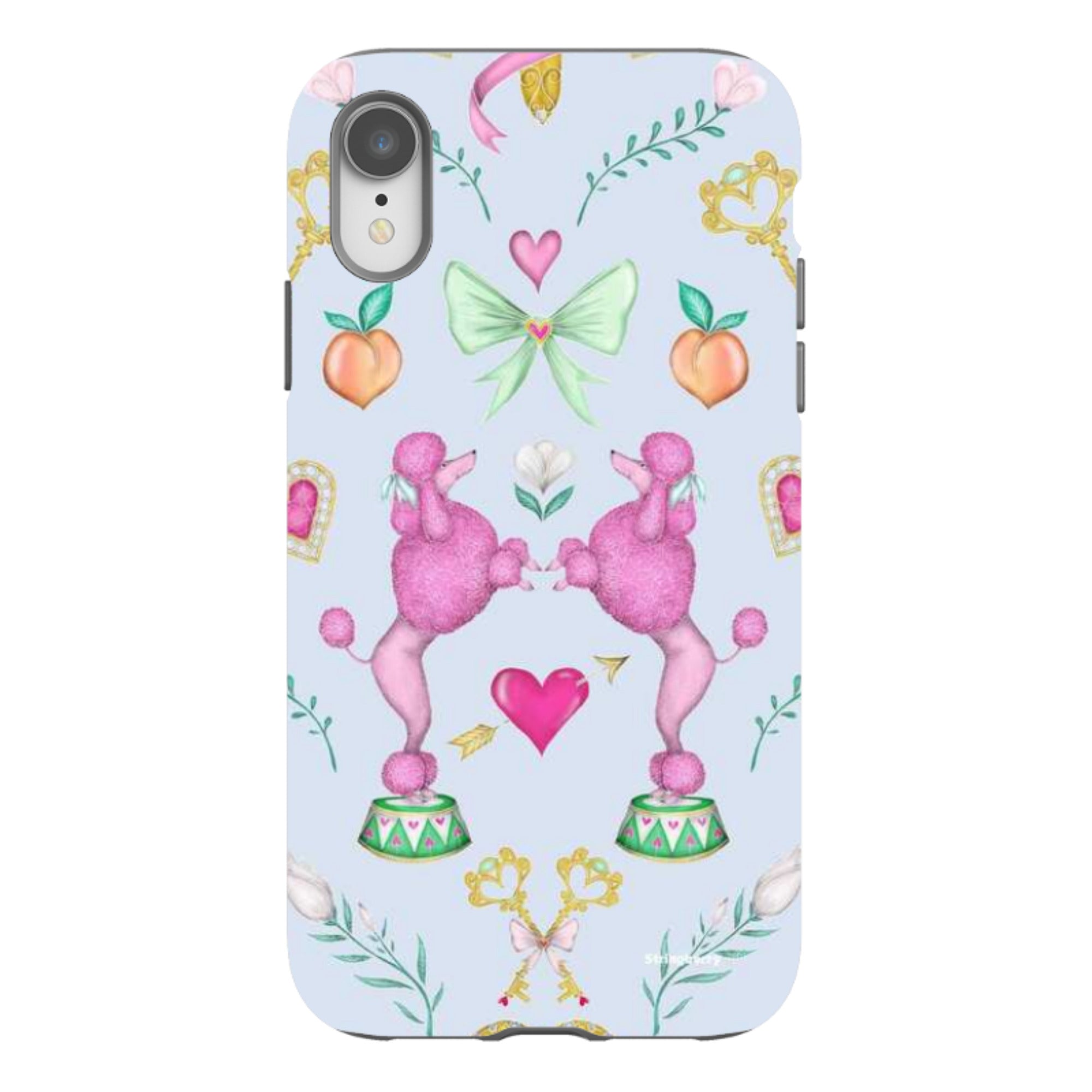 iPhone Tough Case - Pink Poodle Parlour Powder By Catherine Rowe