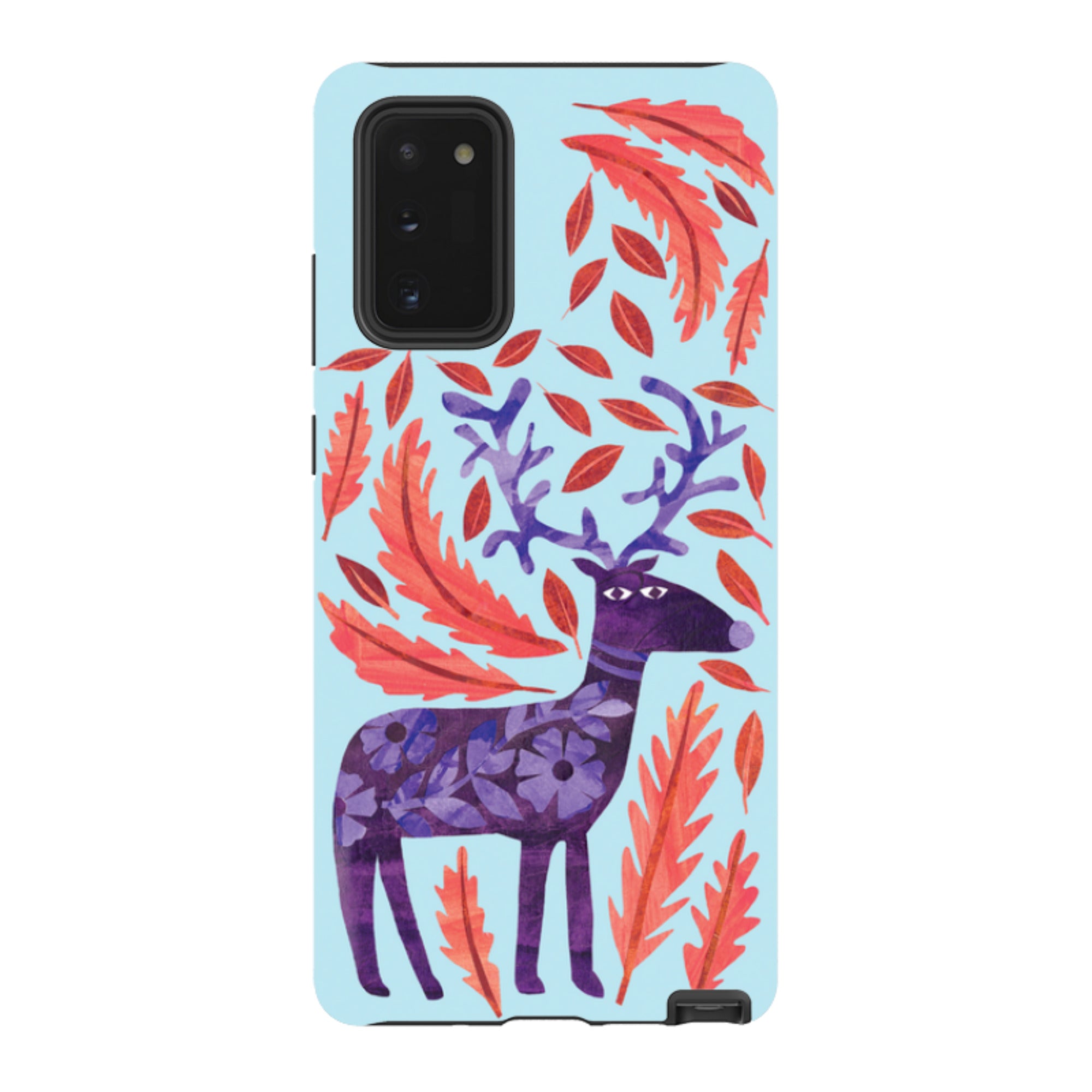 Samsung Tough Case - Purple Reindeer By Tracey English