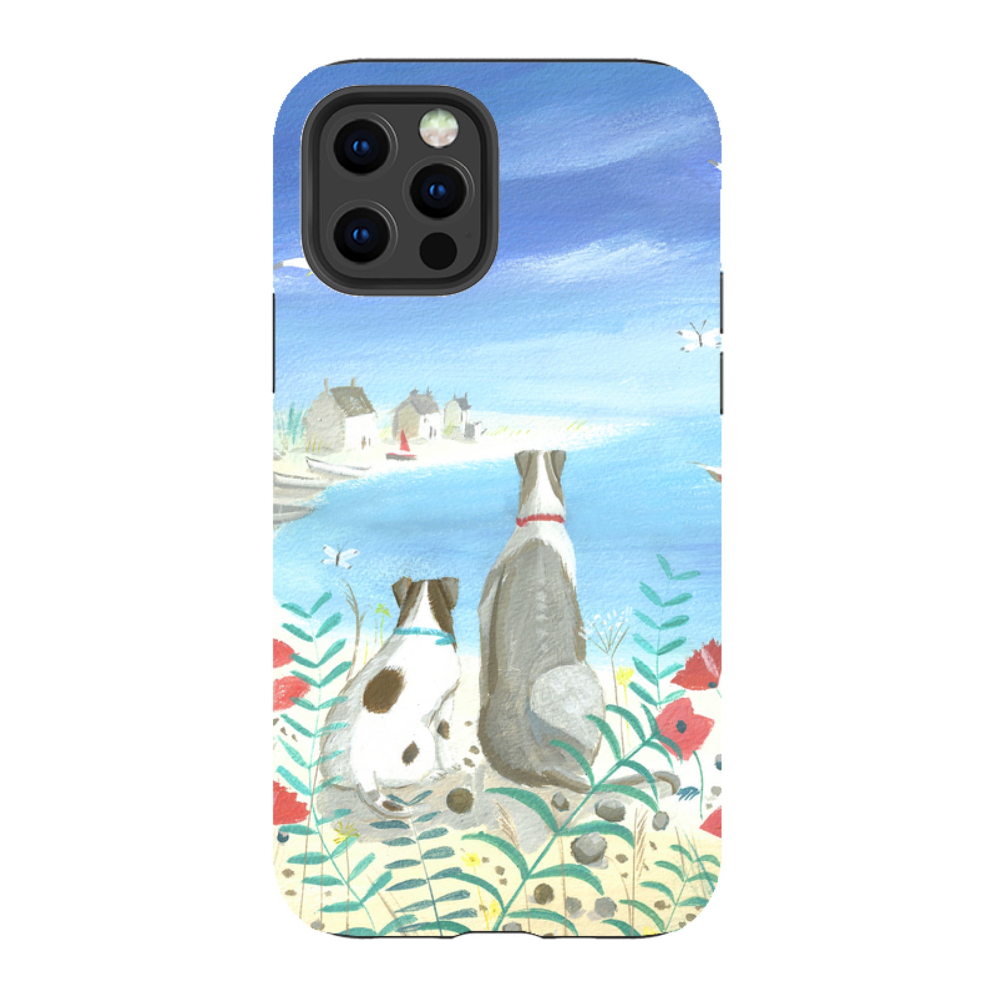 iPhone Tough Case - Beach Dogs By Mary Stubberfield