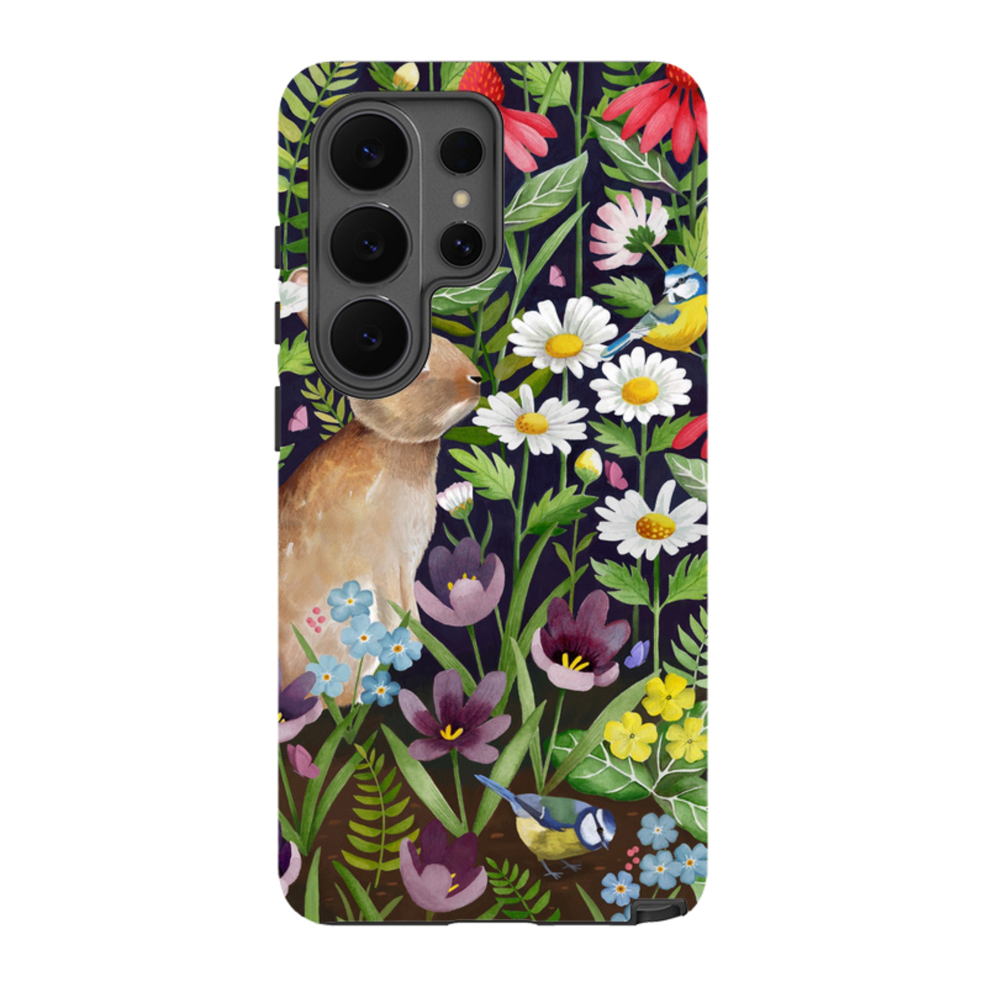 Samsung Tough Case - Rabbit And Wildflowers By Bex Parkin