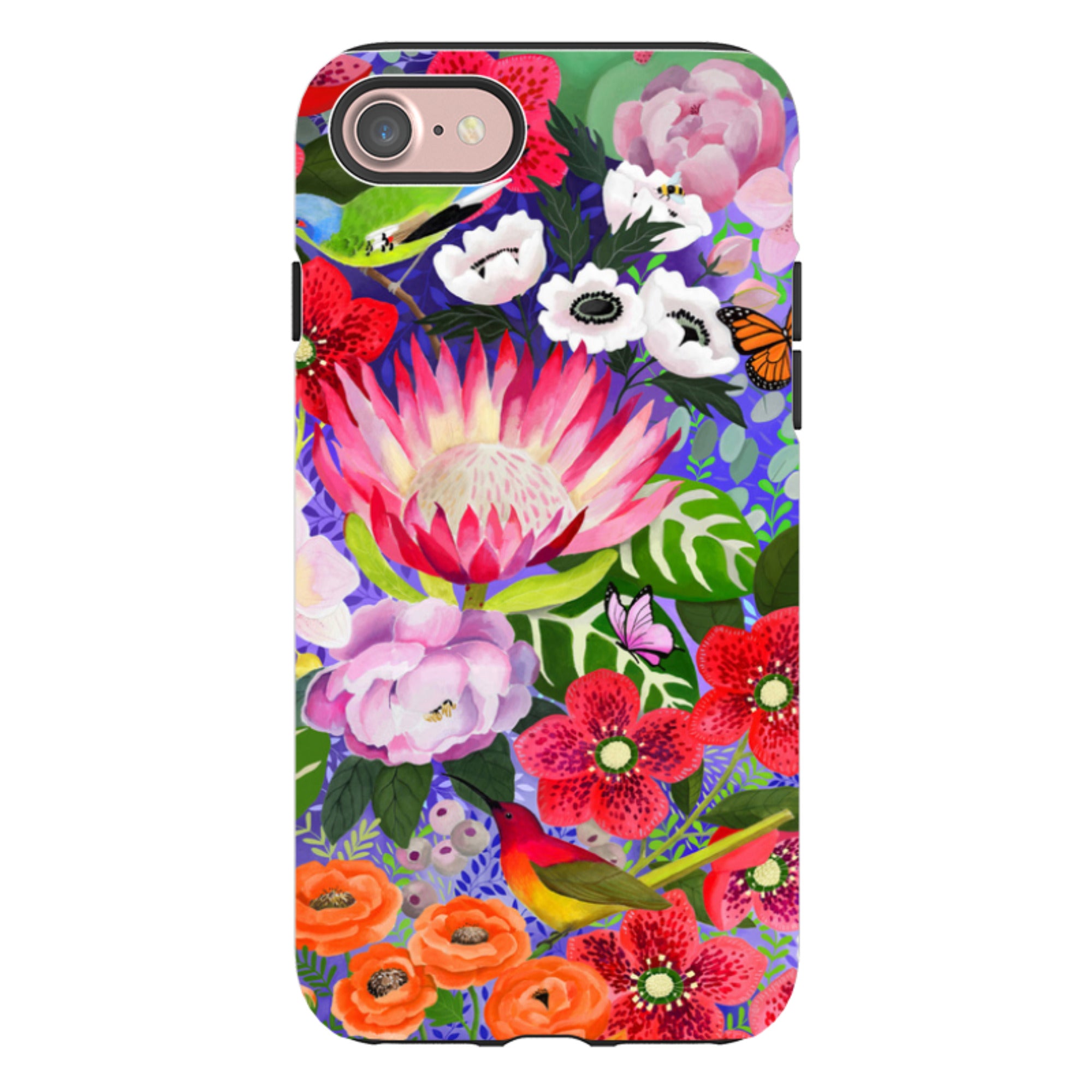 iPhone Tough Case - Exotic Birds By Bex Parkin