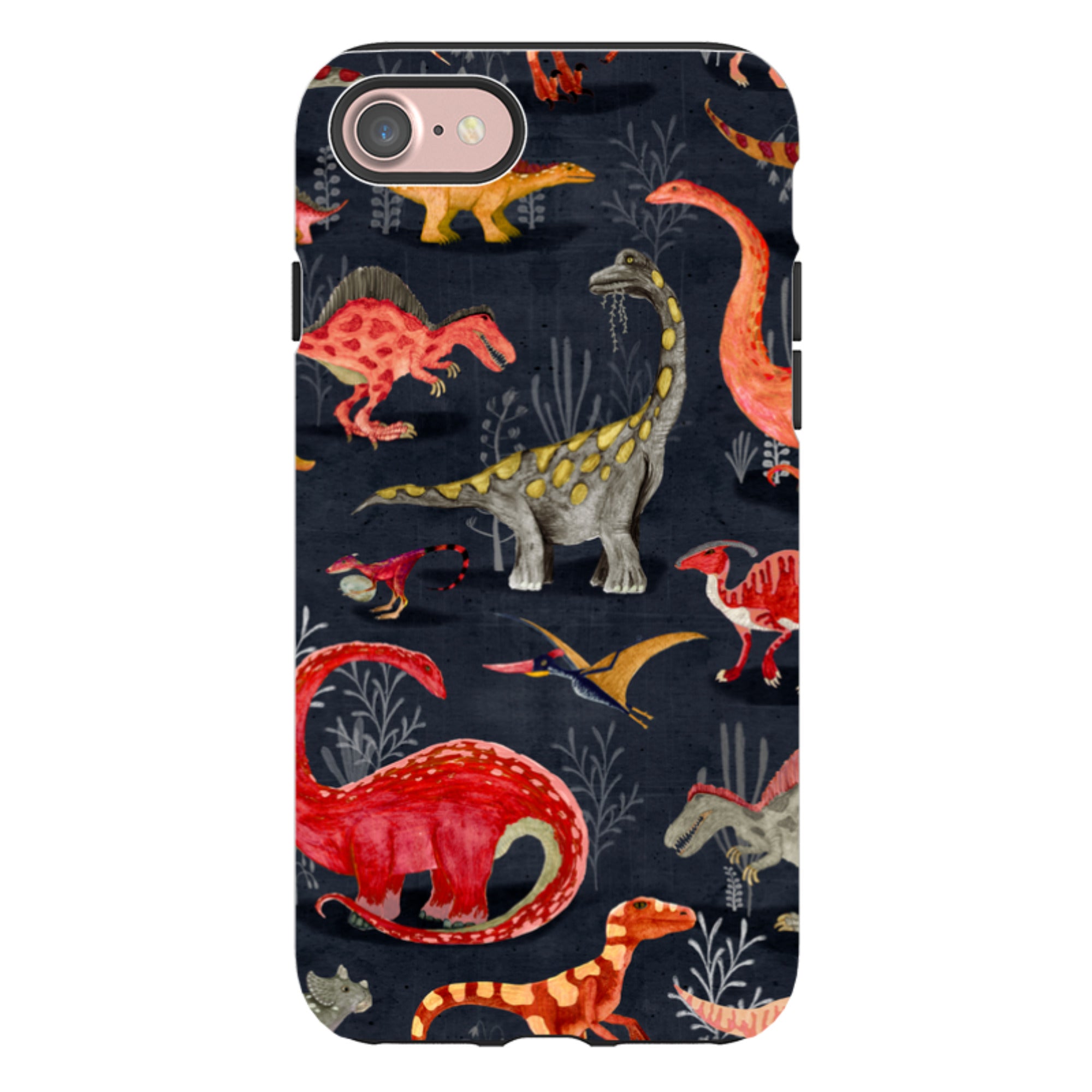 iPhone Tough Case - Parisian Dinosaurs By Katherine Quinn