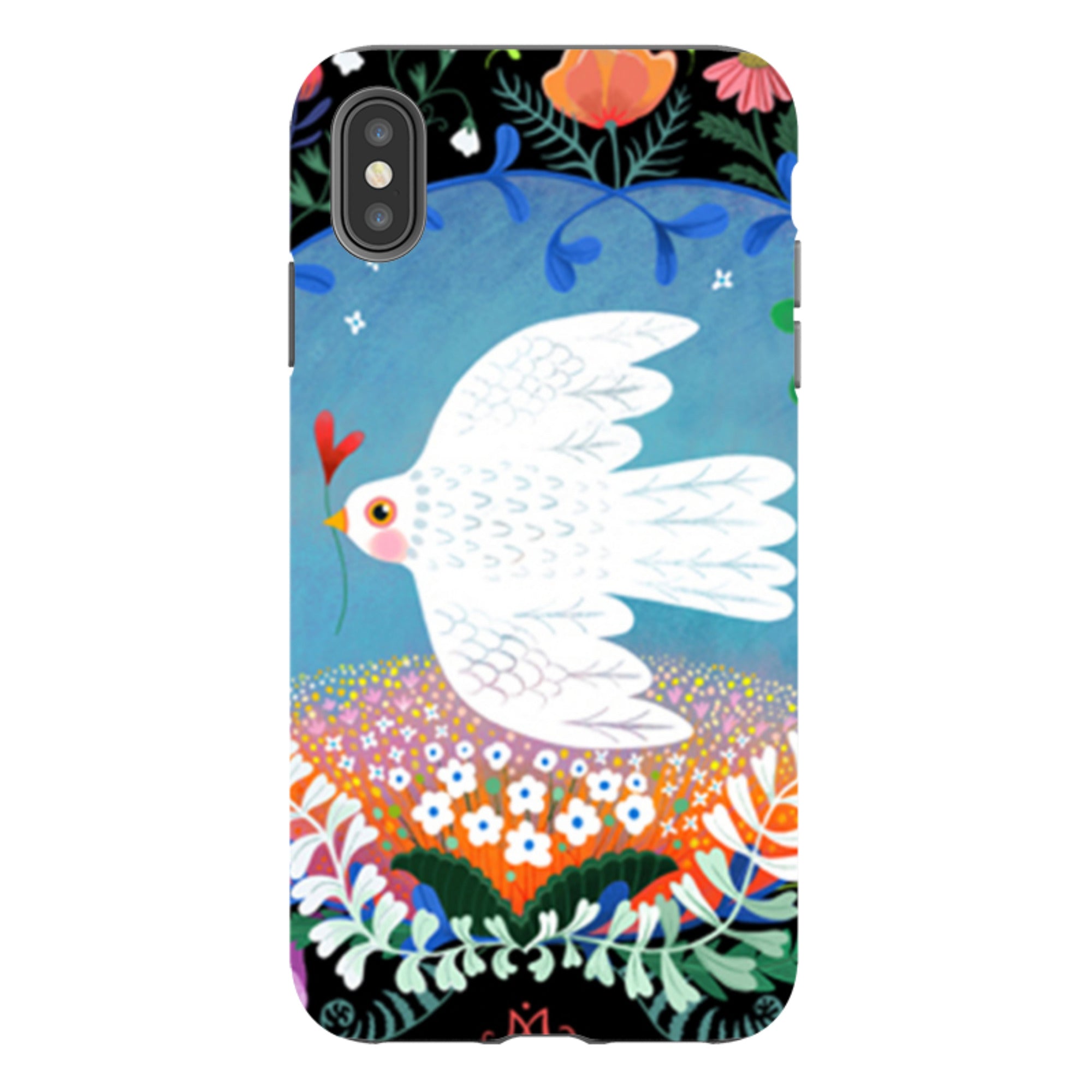 iPhone Tough Case - Peacebird By Mia Underwood