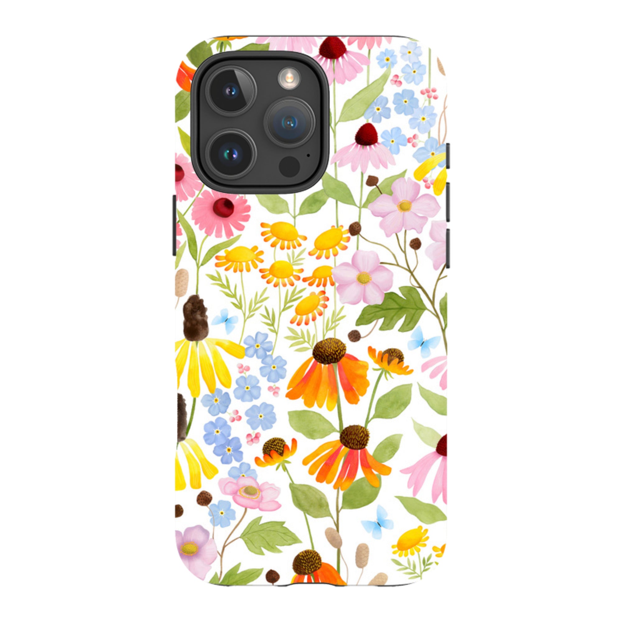 iPhone Tough Case - Wildflower Pattern By Bex Parkin