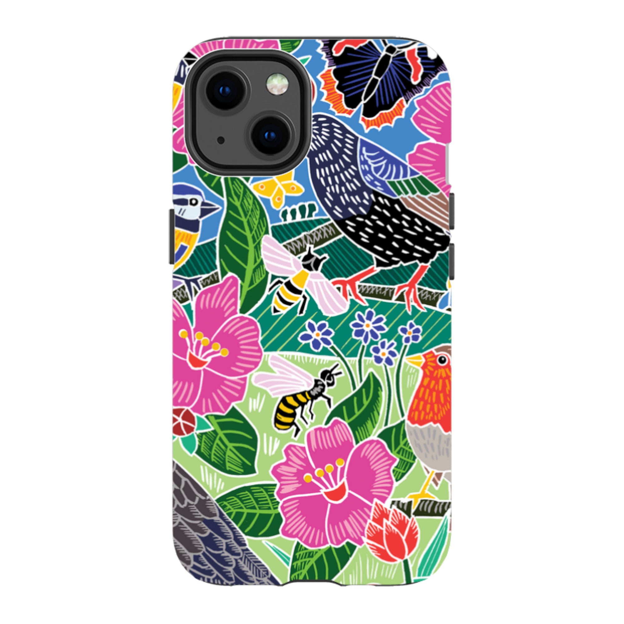 iPhone Tough Case - Garden Bird Jigsaw A By Kate Heiss
