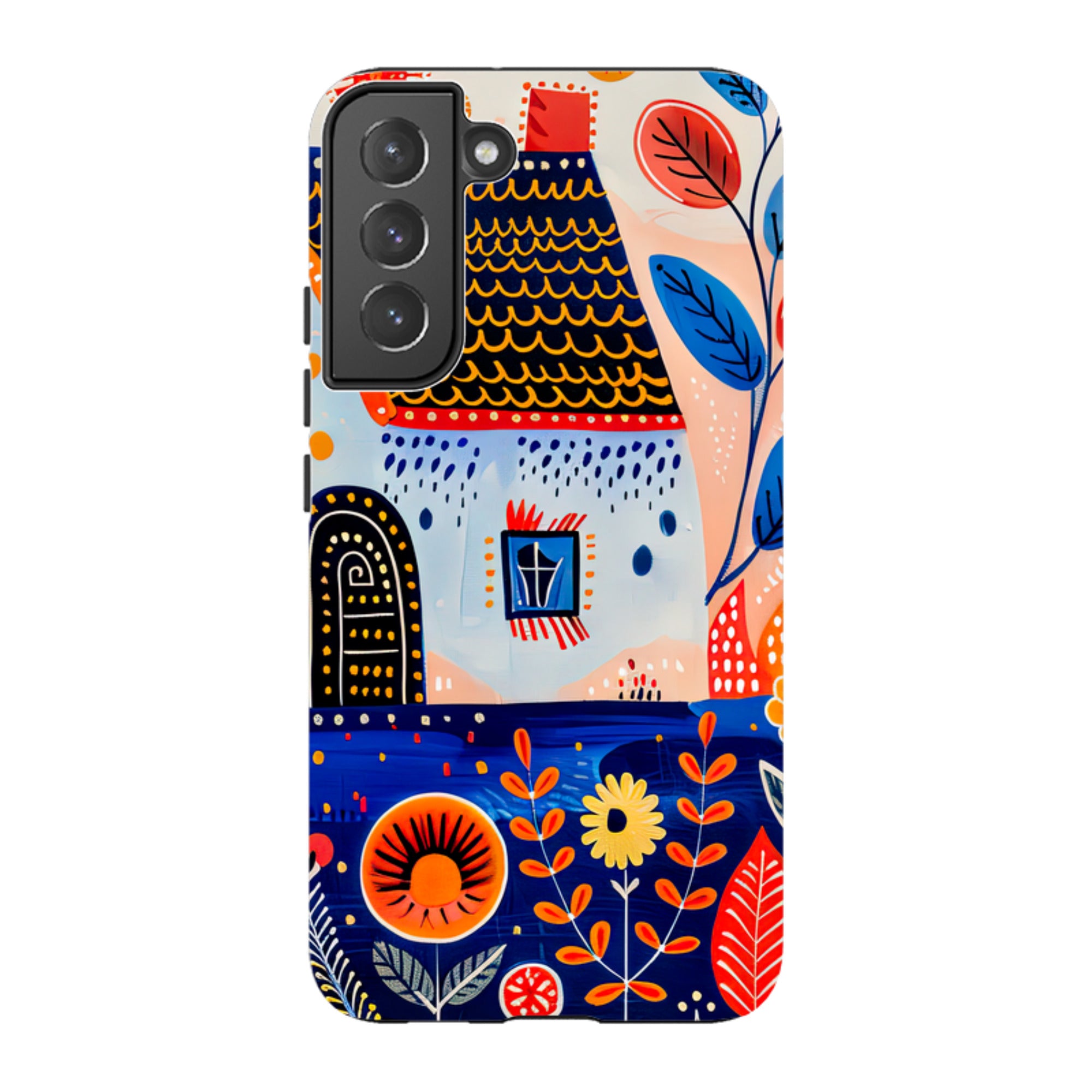 Samsung Tough Case - Folk Art House VIII