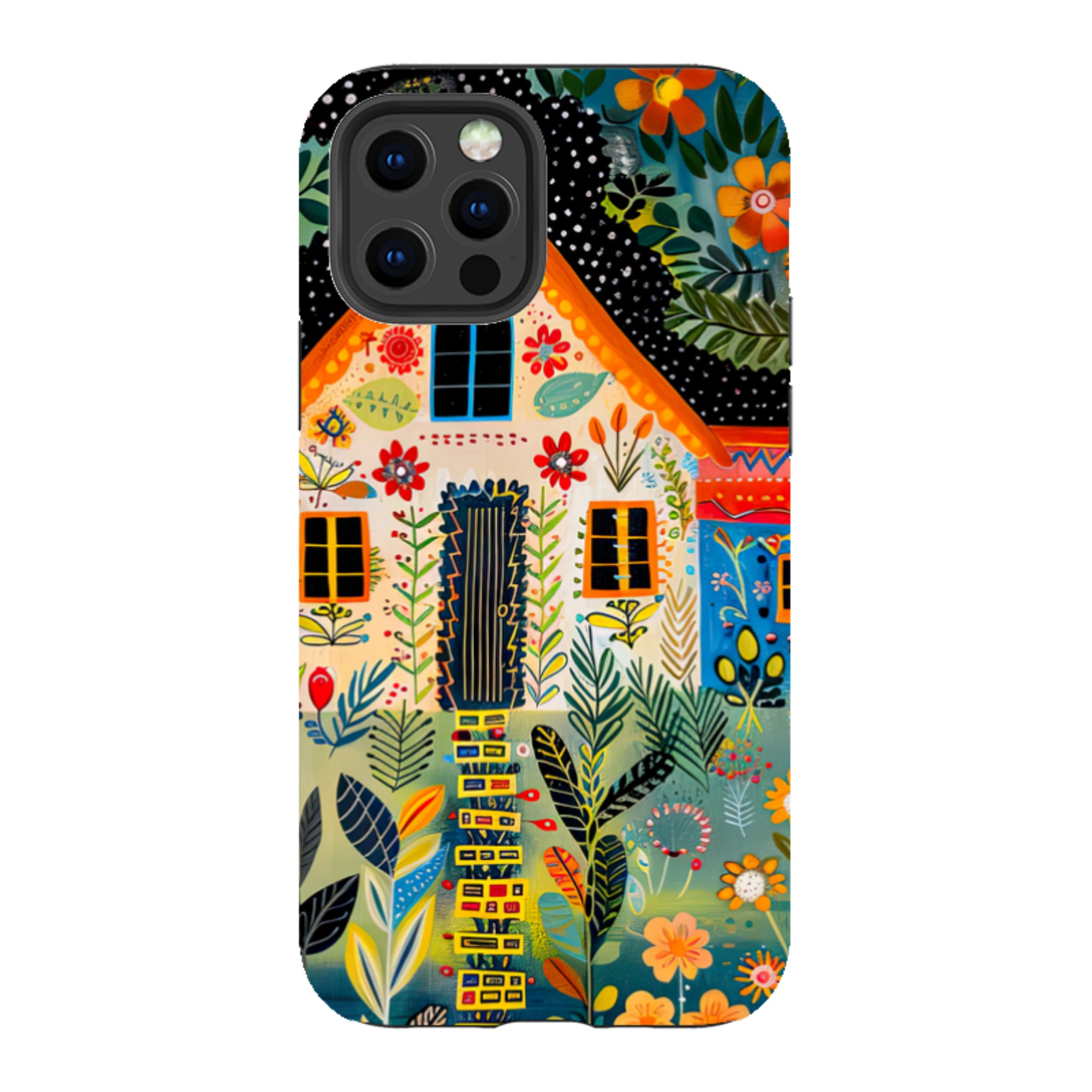 iPhone Case - Folk Art House II