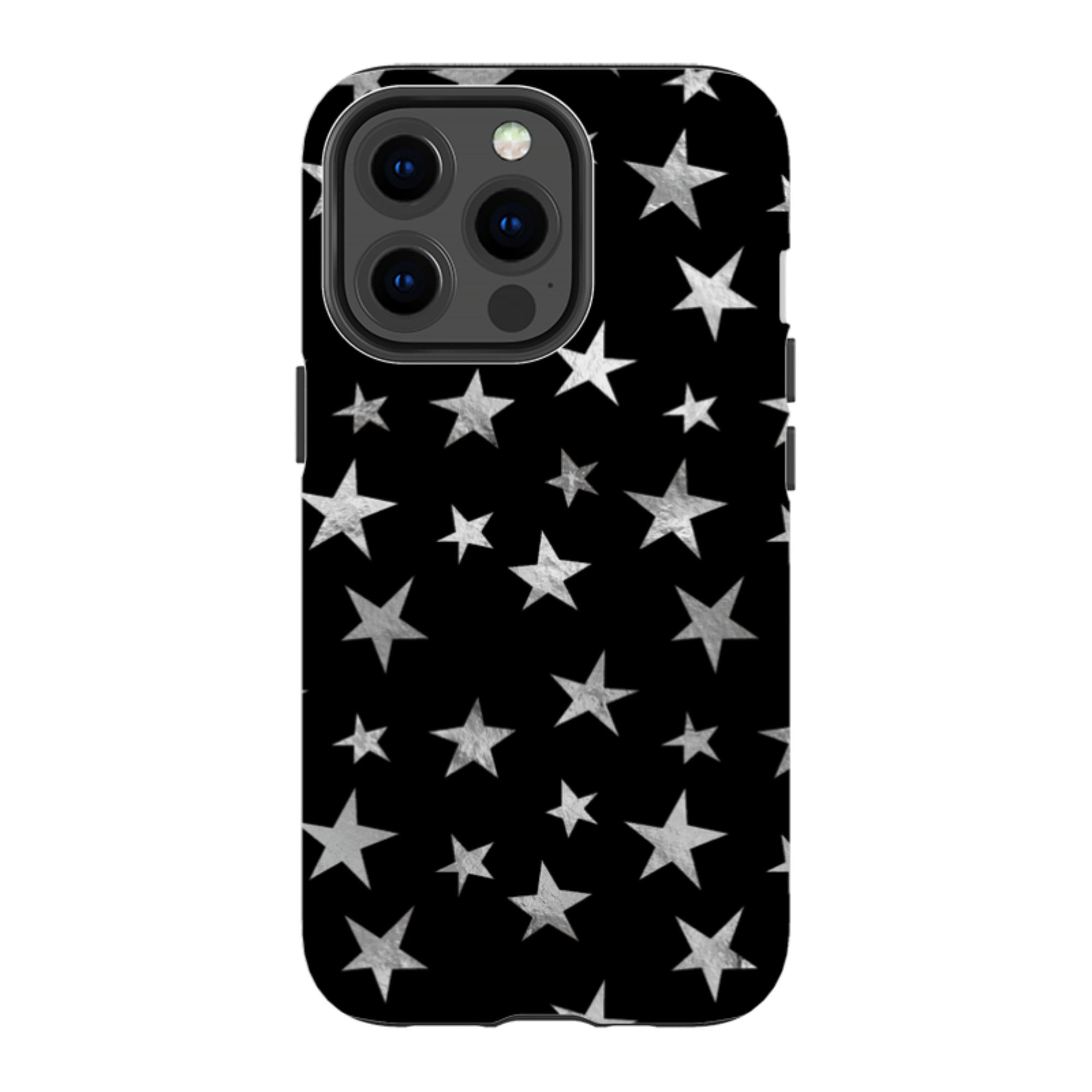 iPhone MagSafe Tough Case - Black and Silver Stars