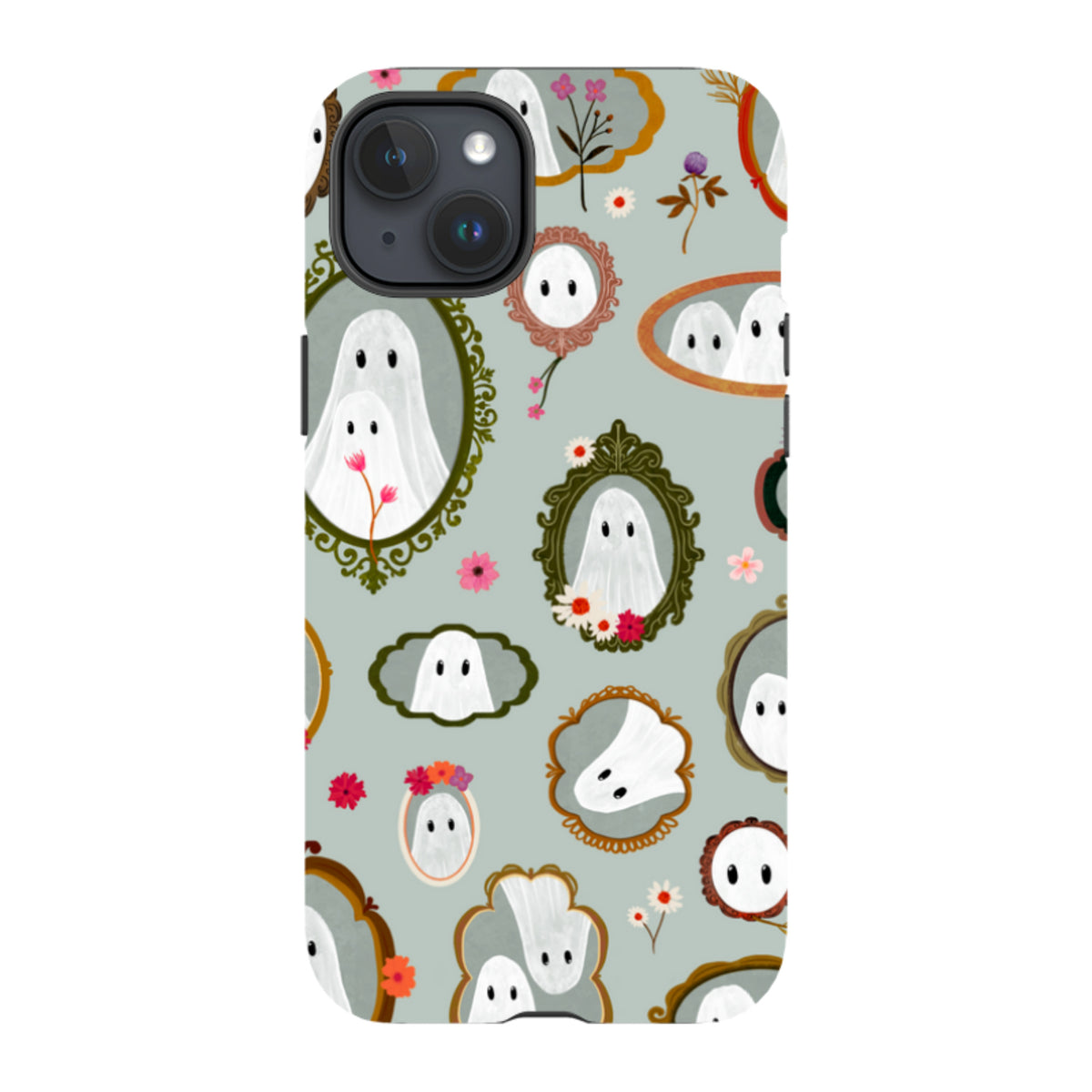 iPhone Tough Case - Framed Ghosts - Dusty Gourd By Katherine Quinn