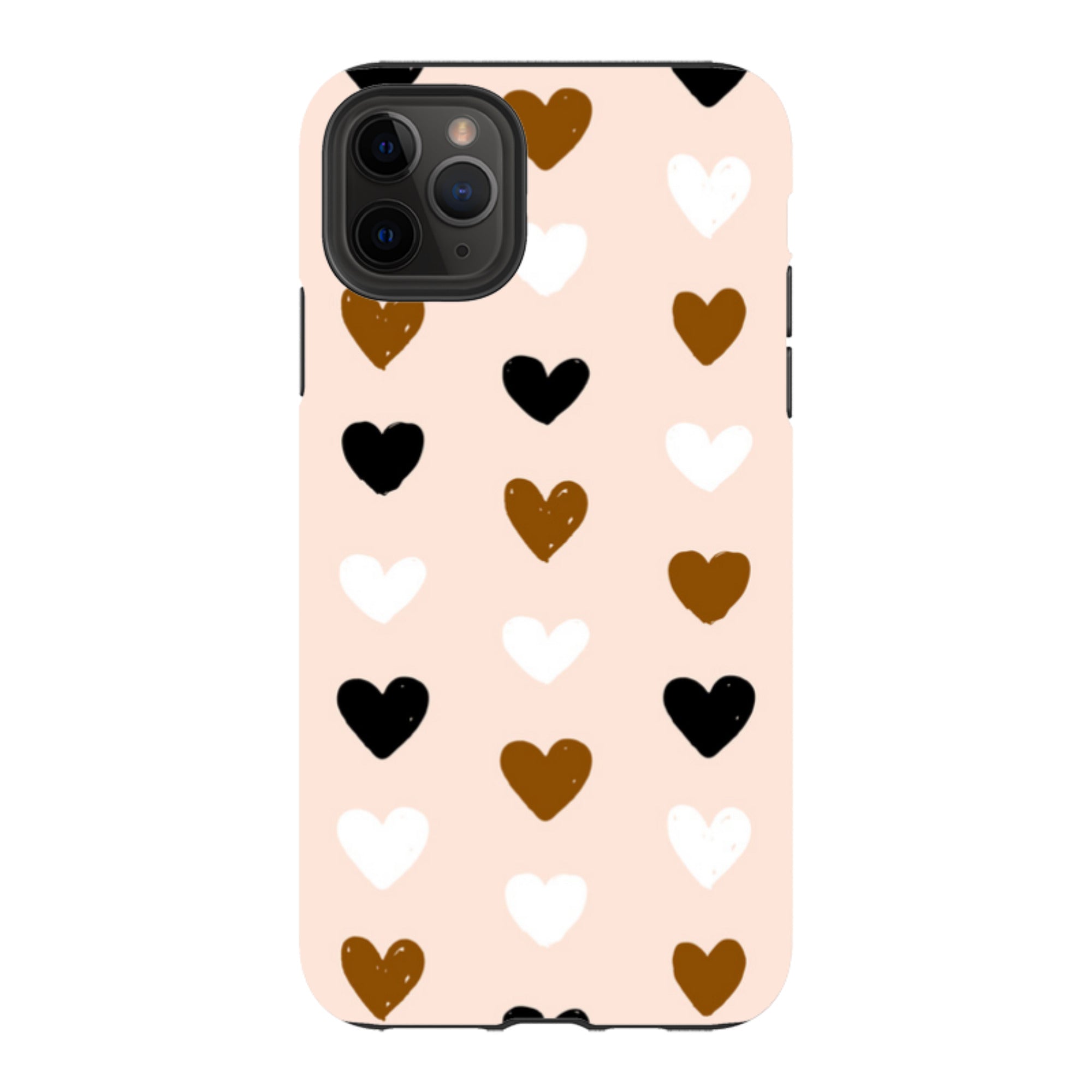 iPhone Tough Case - Hearts Pale