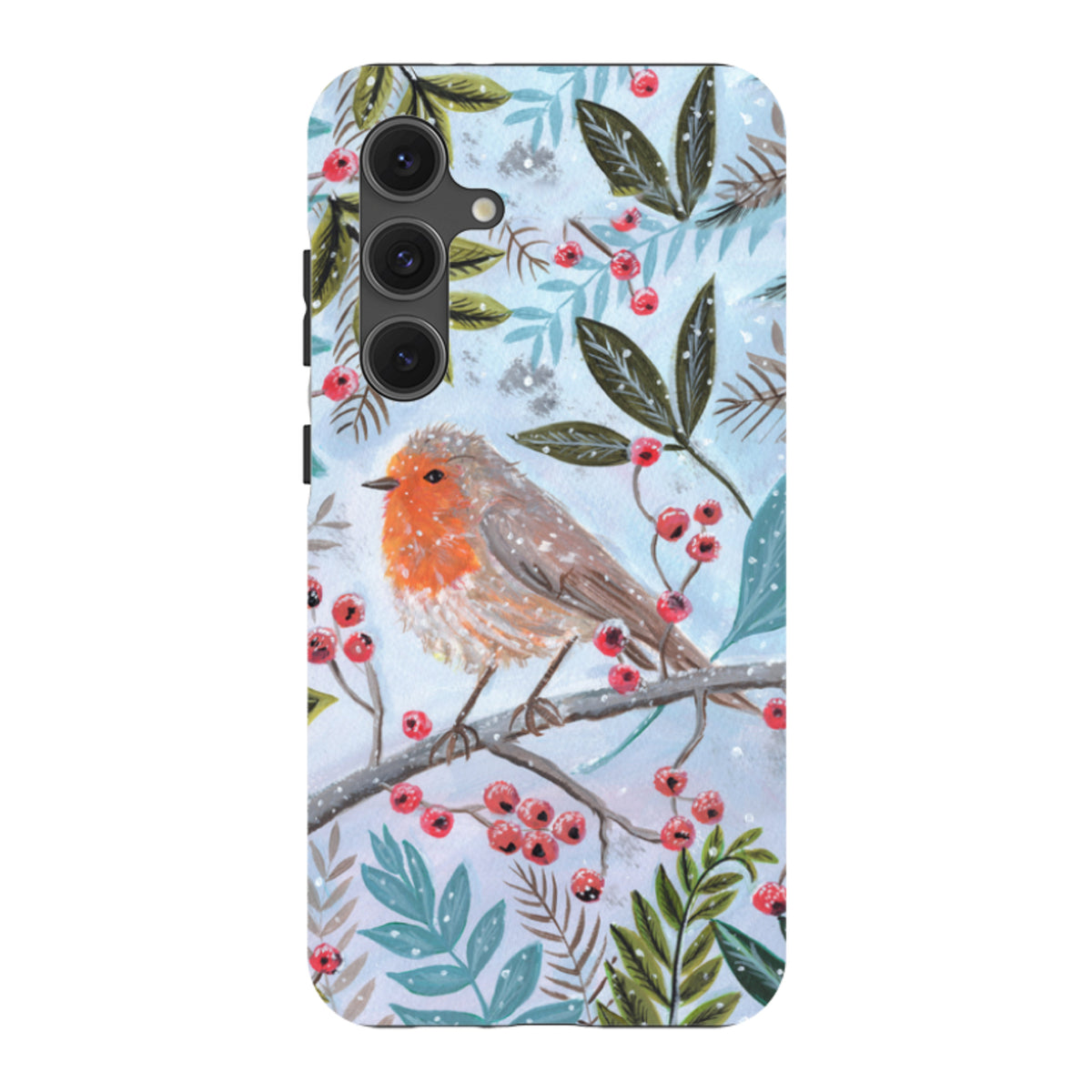 Samsung Tough Case - Robin With Berries By Mary Stubberfield