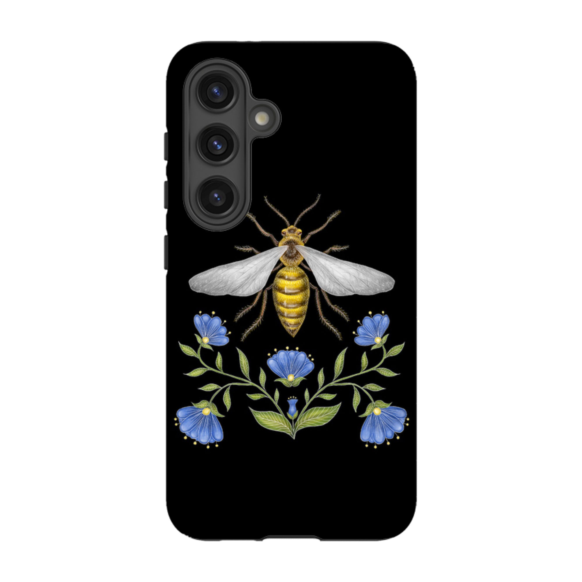 Samsung Tough Case - Wings Of Freedom Black By Catherine Rowe