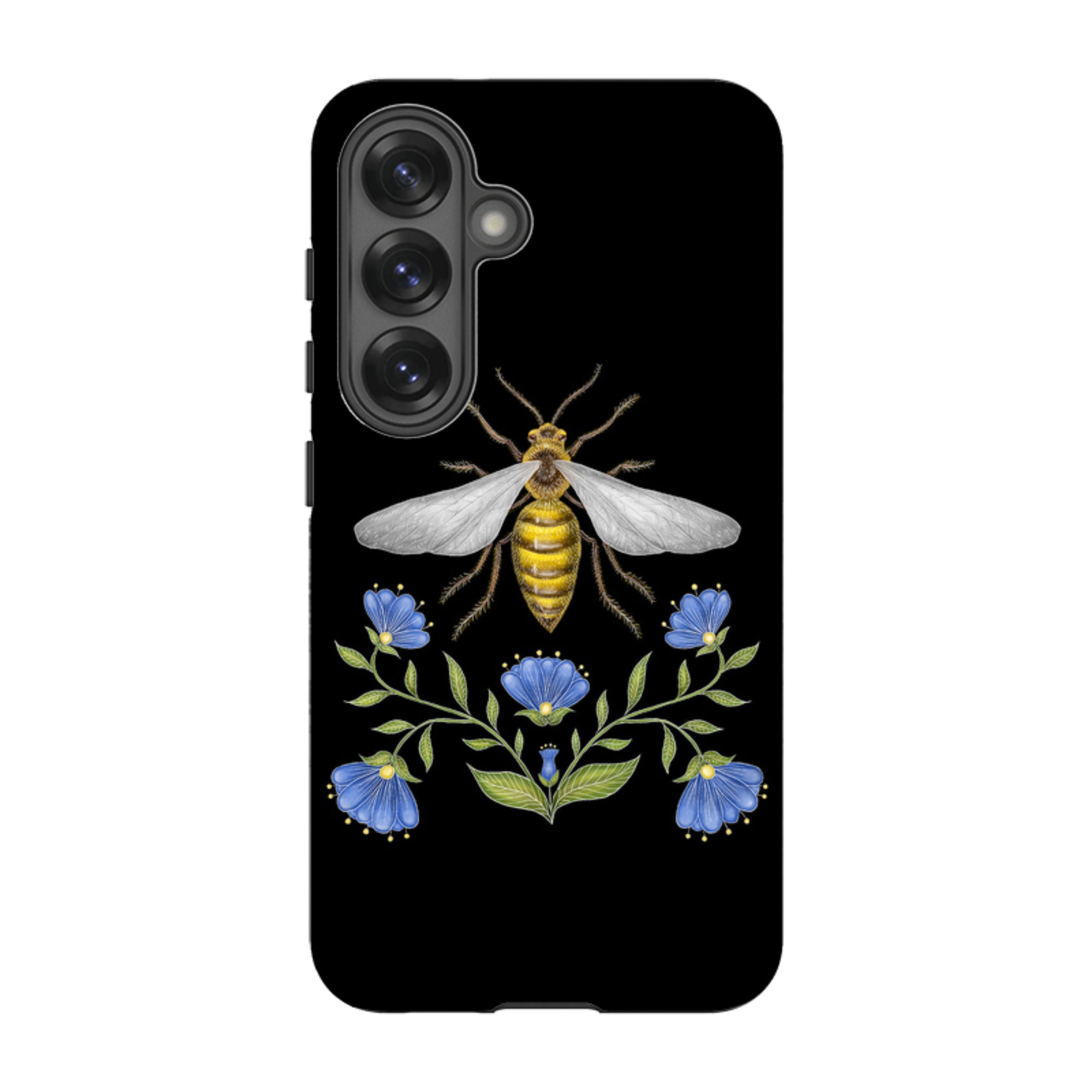 Samsung Tough Case - Wings Of Freedom Black By Catherine Rowe