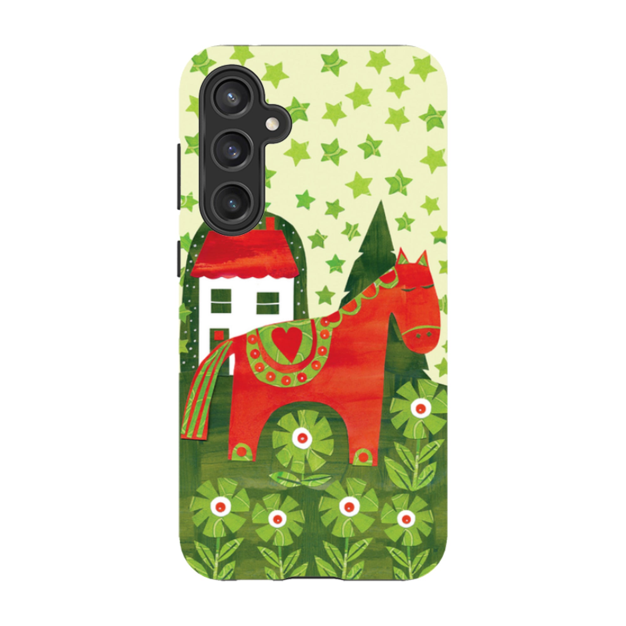 Samsung Tough Case - Red Dala Horse By Tracey English
