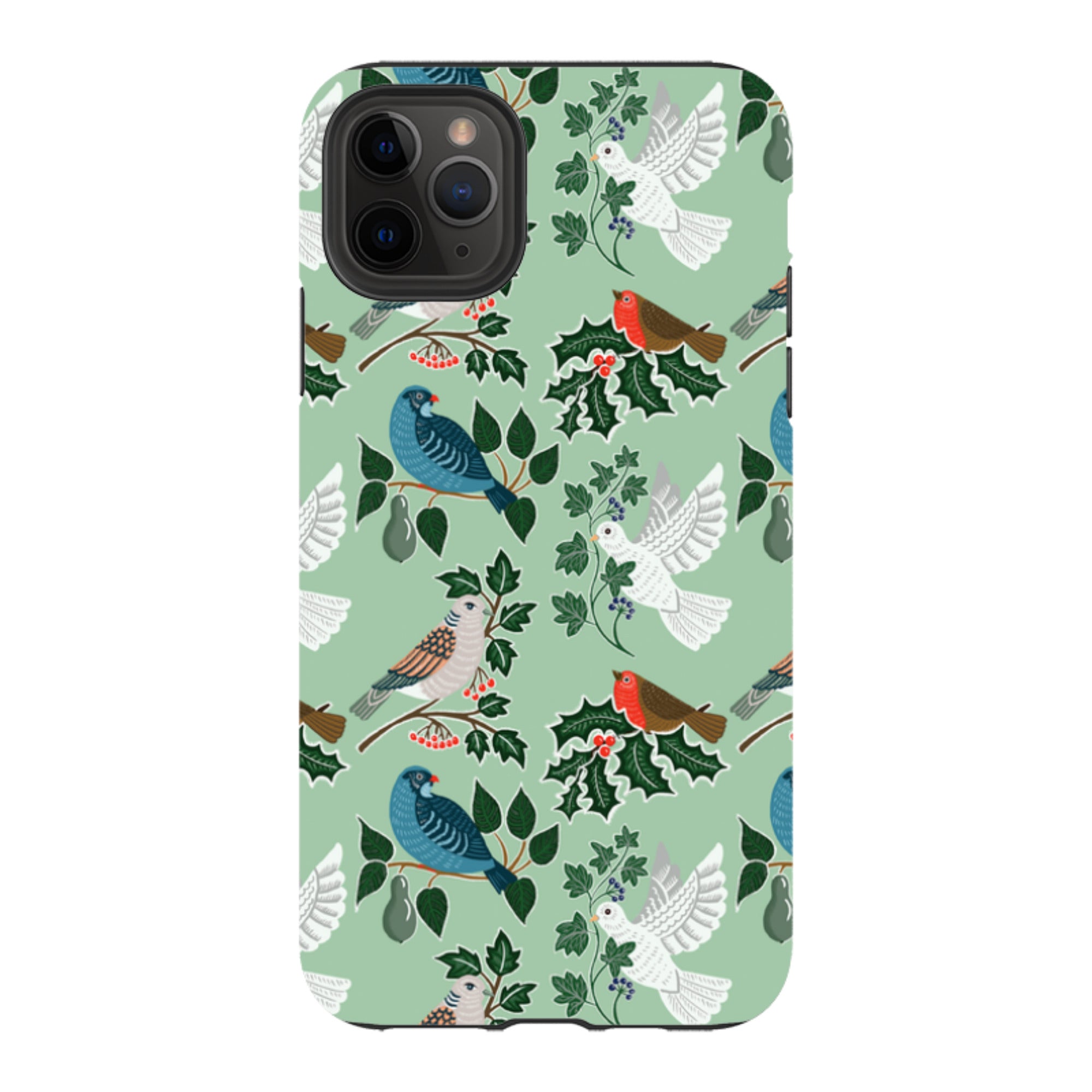 iPhone Tough Case - Winter Birds-1 By kate Heiss