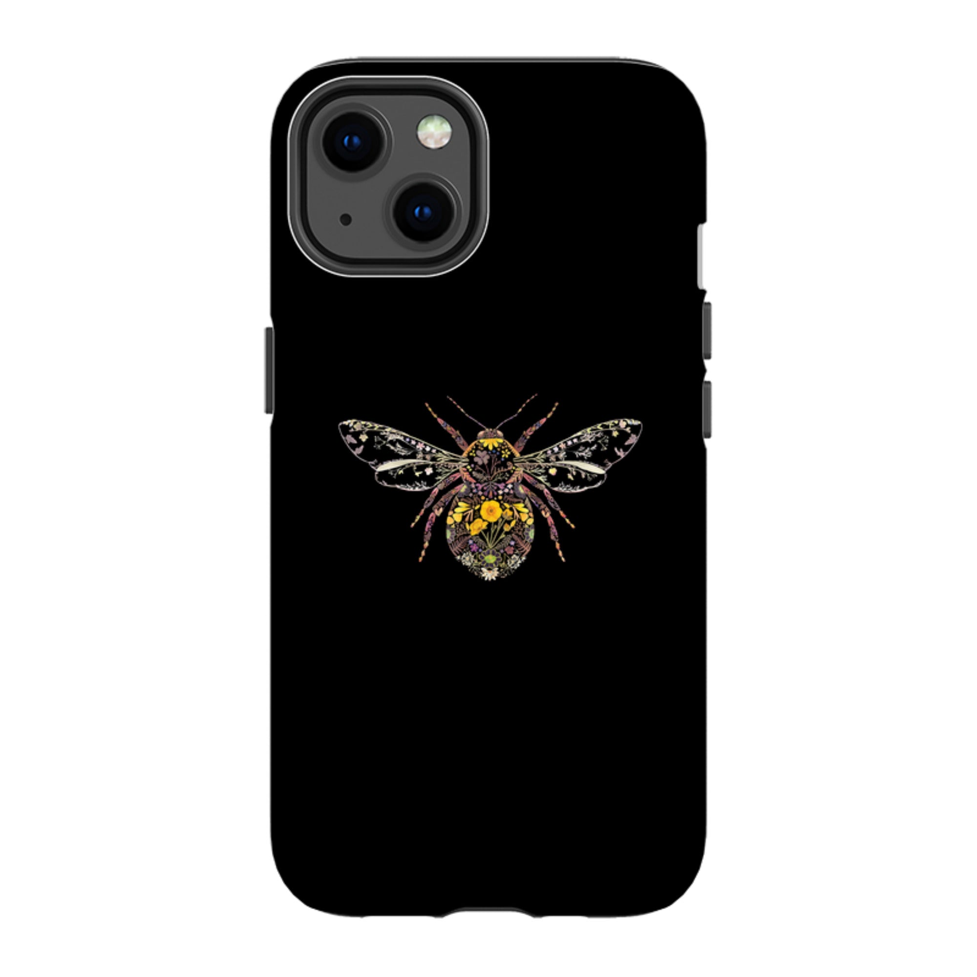 iPhone MagSafe Tough Case -  Floral Bumble Bee By Helen Ahpornsiri
