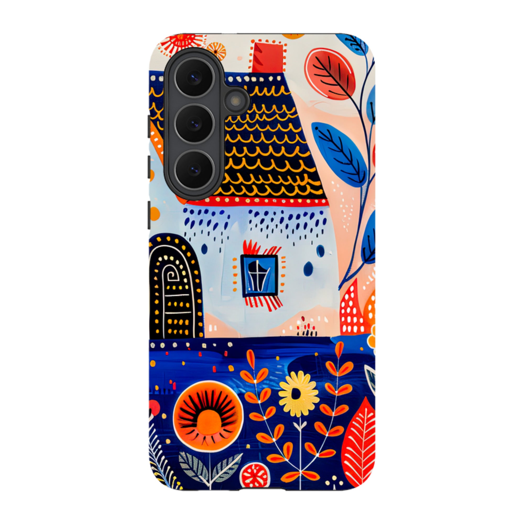 Samsung Tough Case - Folk Art House VIII