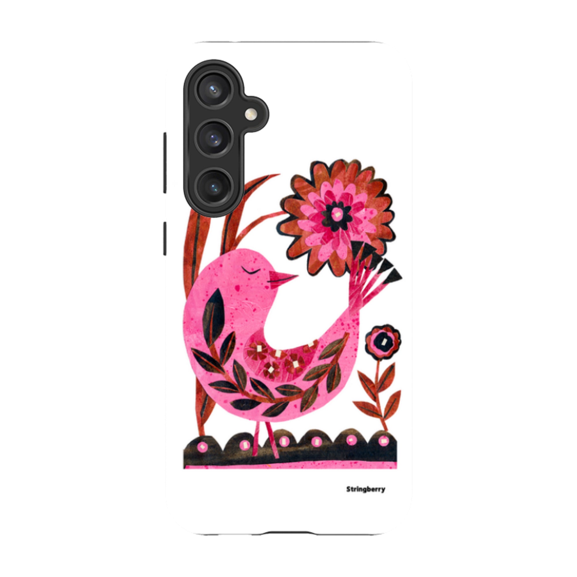 Samsung Tough Case - Folk Floral Bird By Tracey English