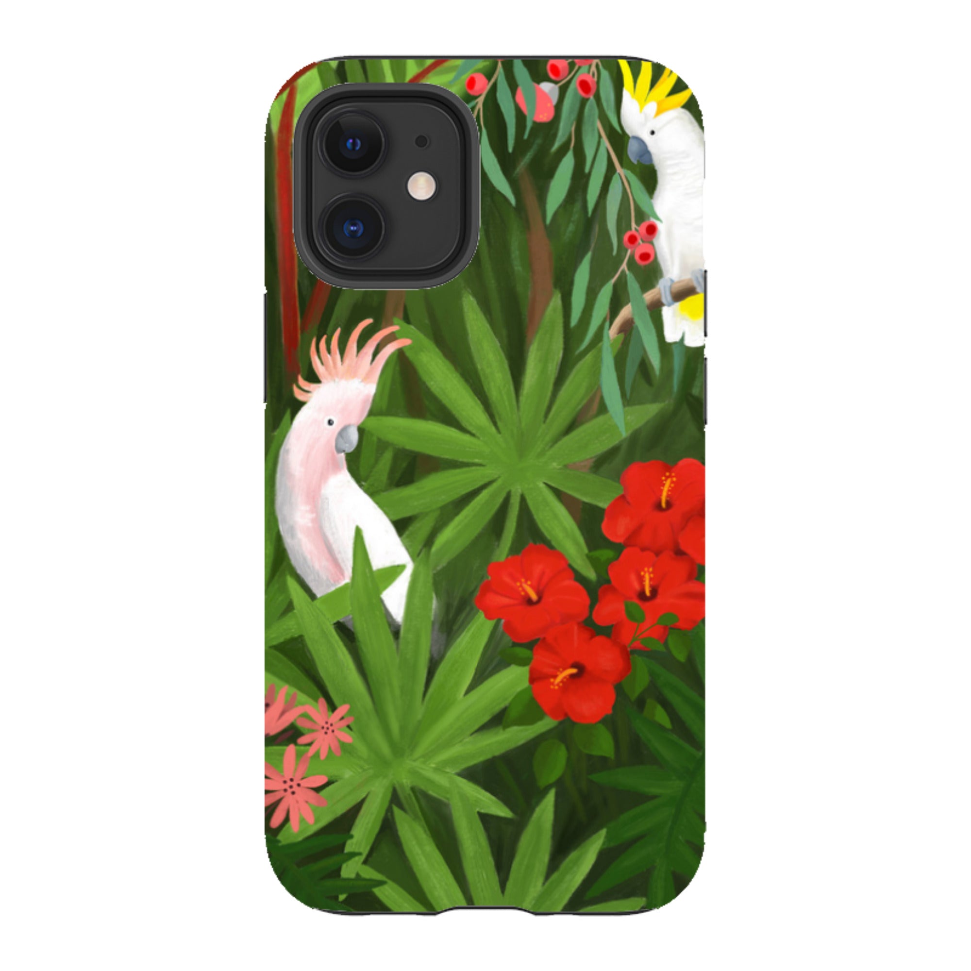 iPhone Tough Case - Cockatoo Jungle By Bex Parkin