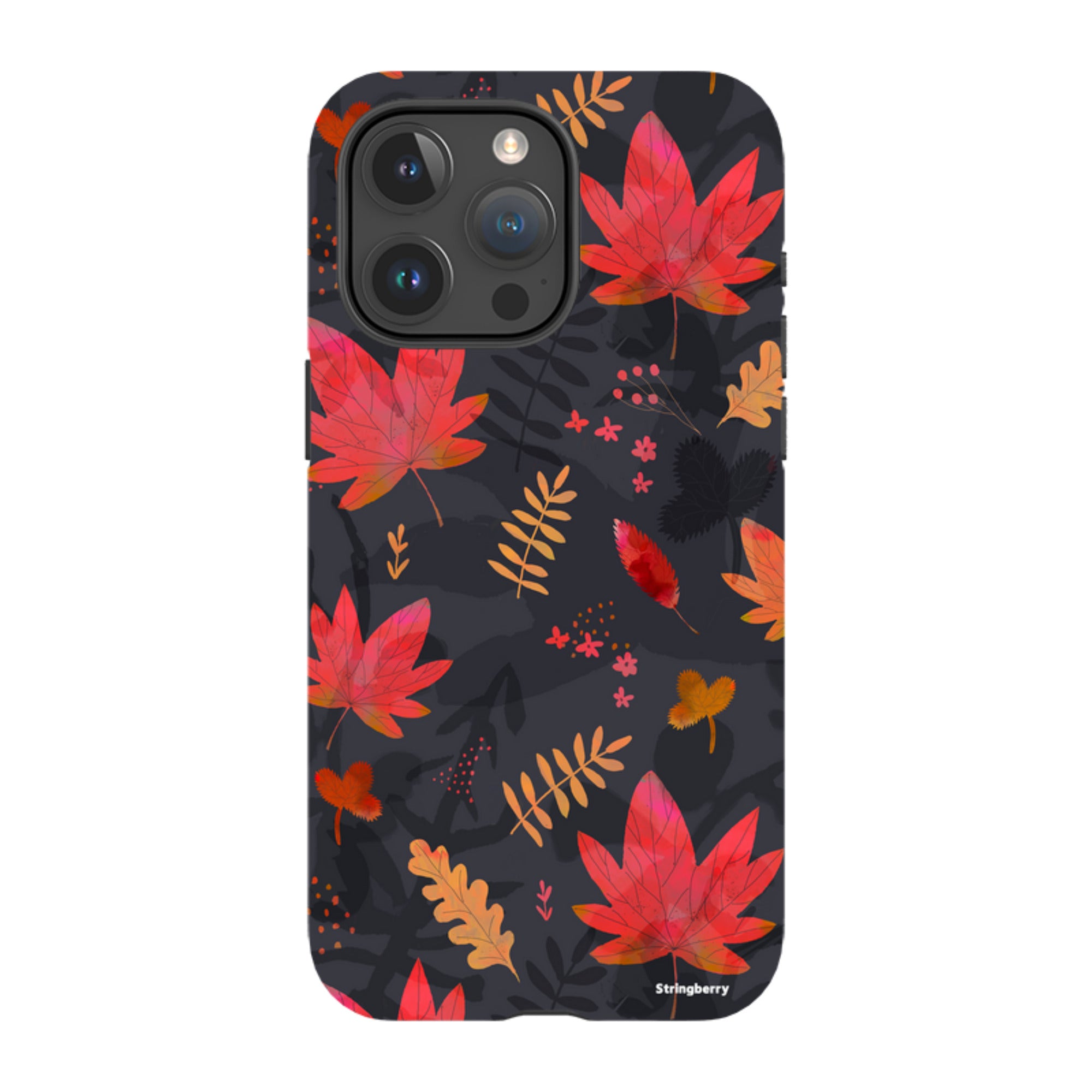 iPhone Tough Case - Autumn Leaves Dark