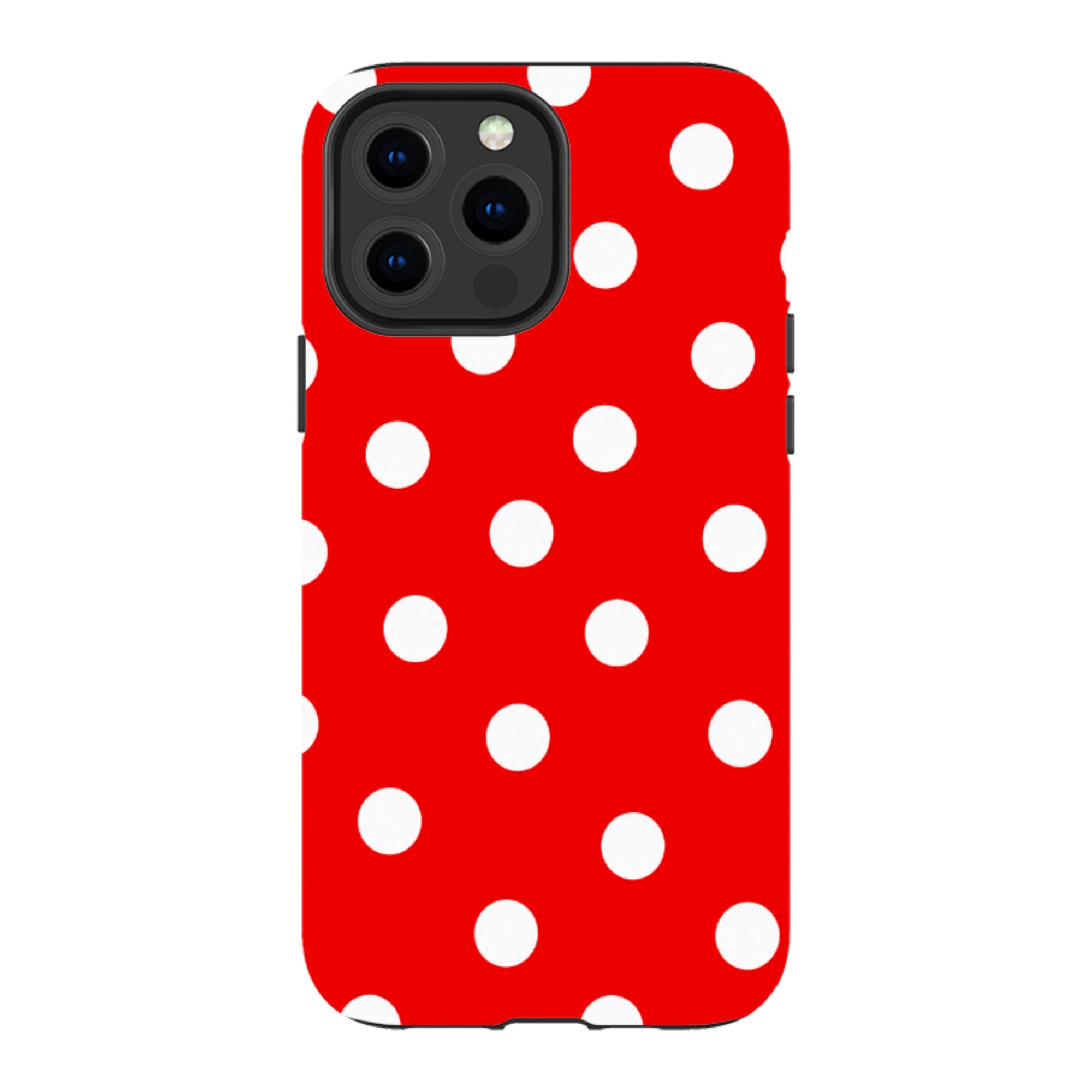 iPhone MagSafe Tough Case - Red & White Polka Dot