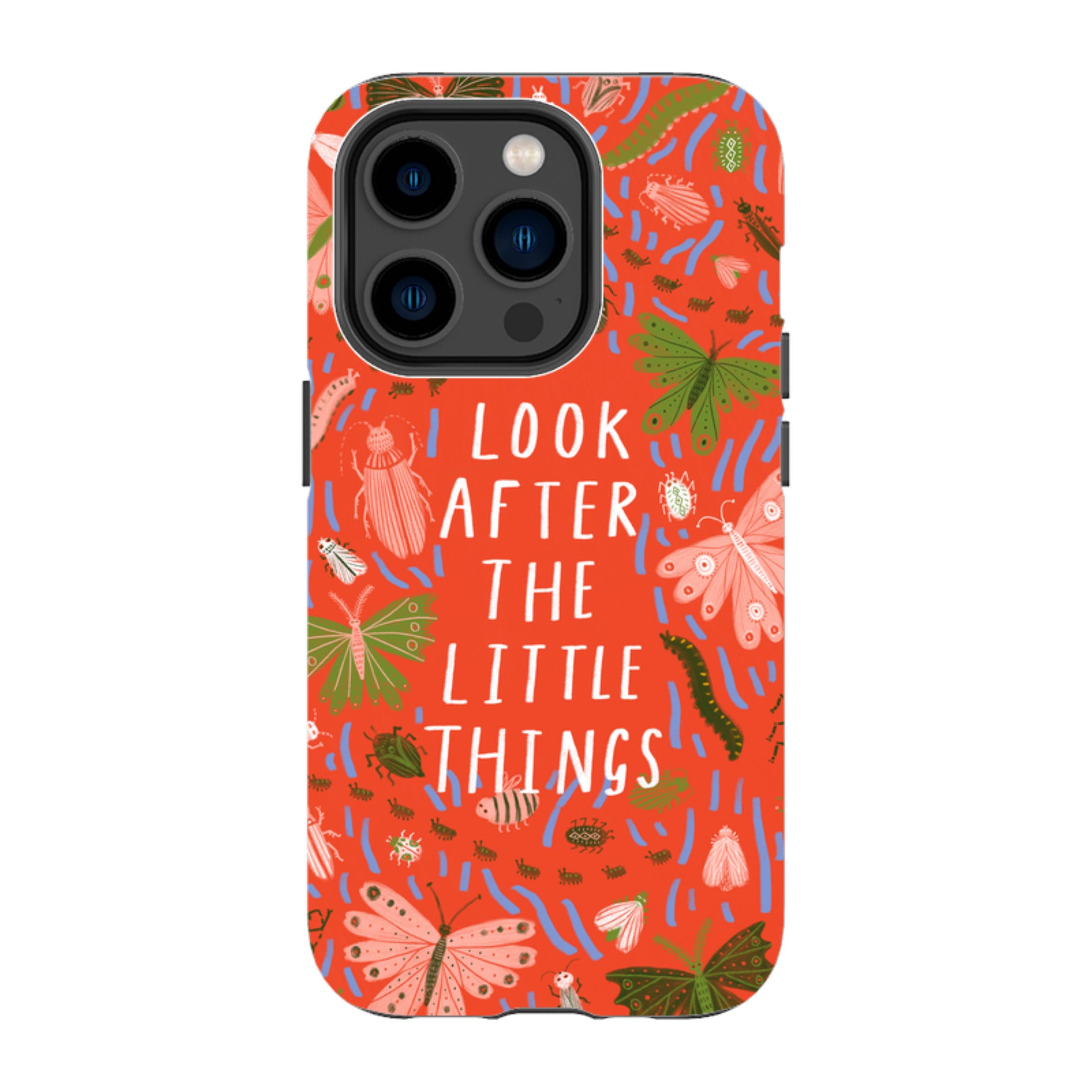 iPhone Tough Case - Little Things Orange By Lee Foster Wilson