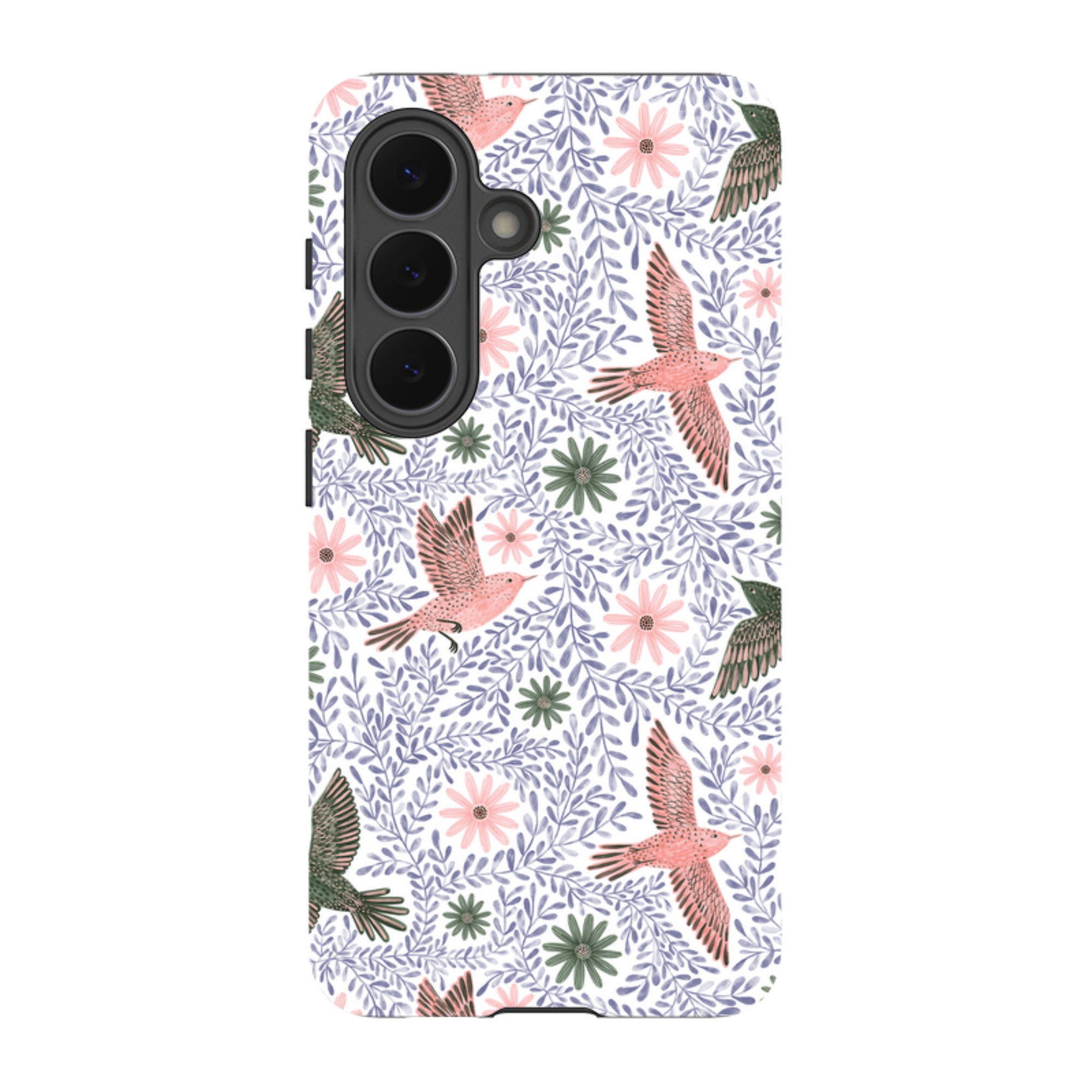 Samsung Tough Case - Bird Pattern Blue By Lee Foster Wilson