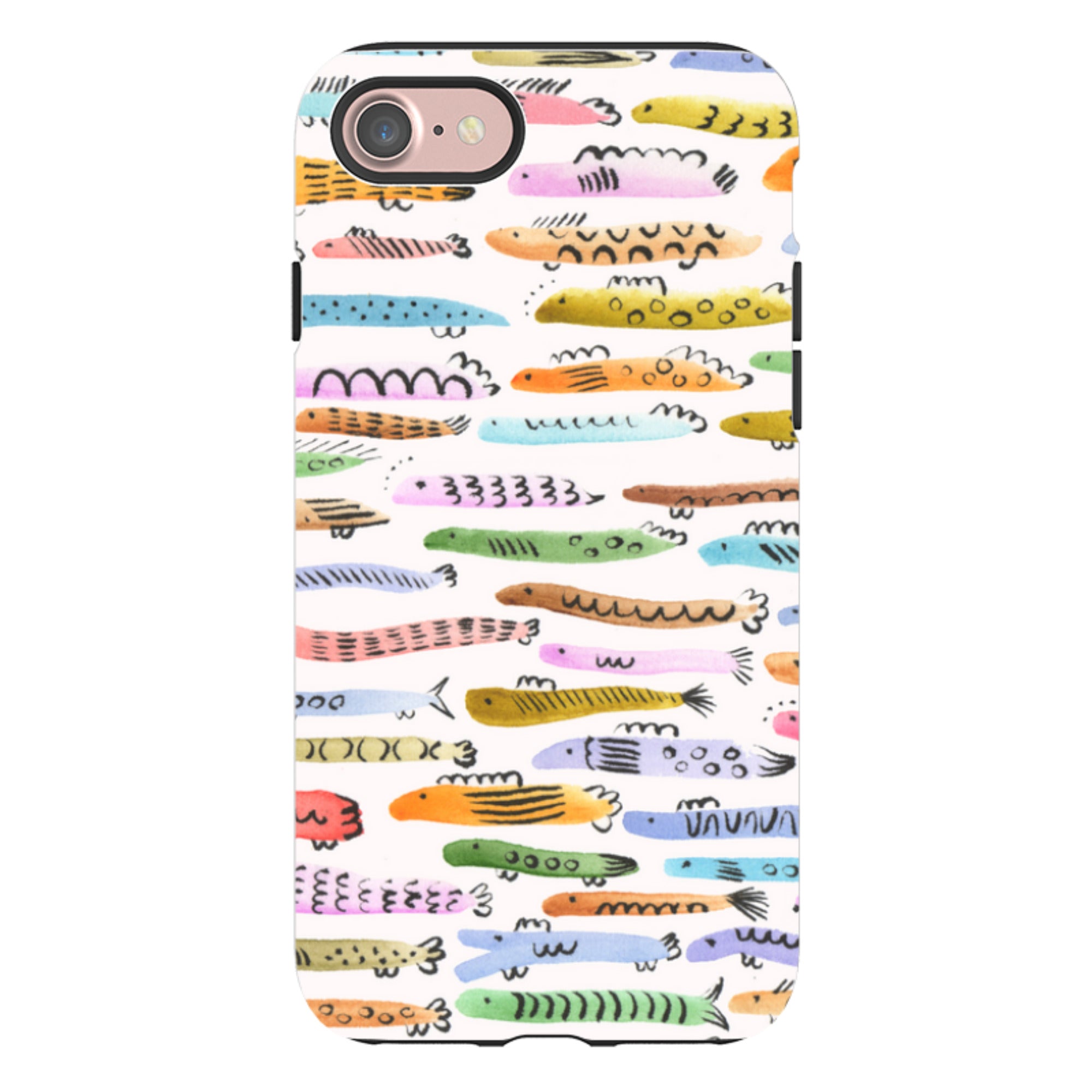iPhone Tough Case - Colourful Fishes By Gabriela Larios