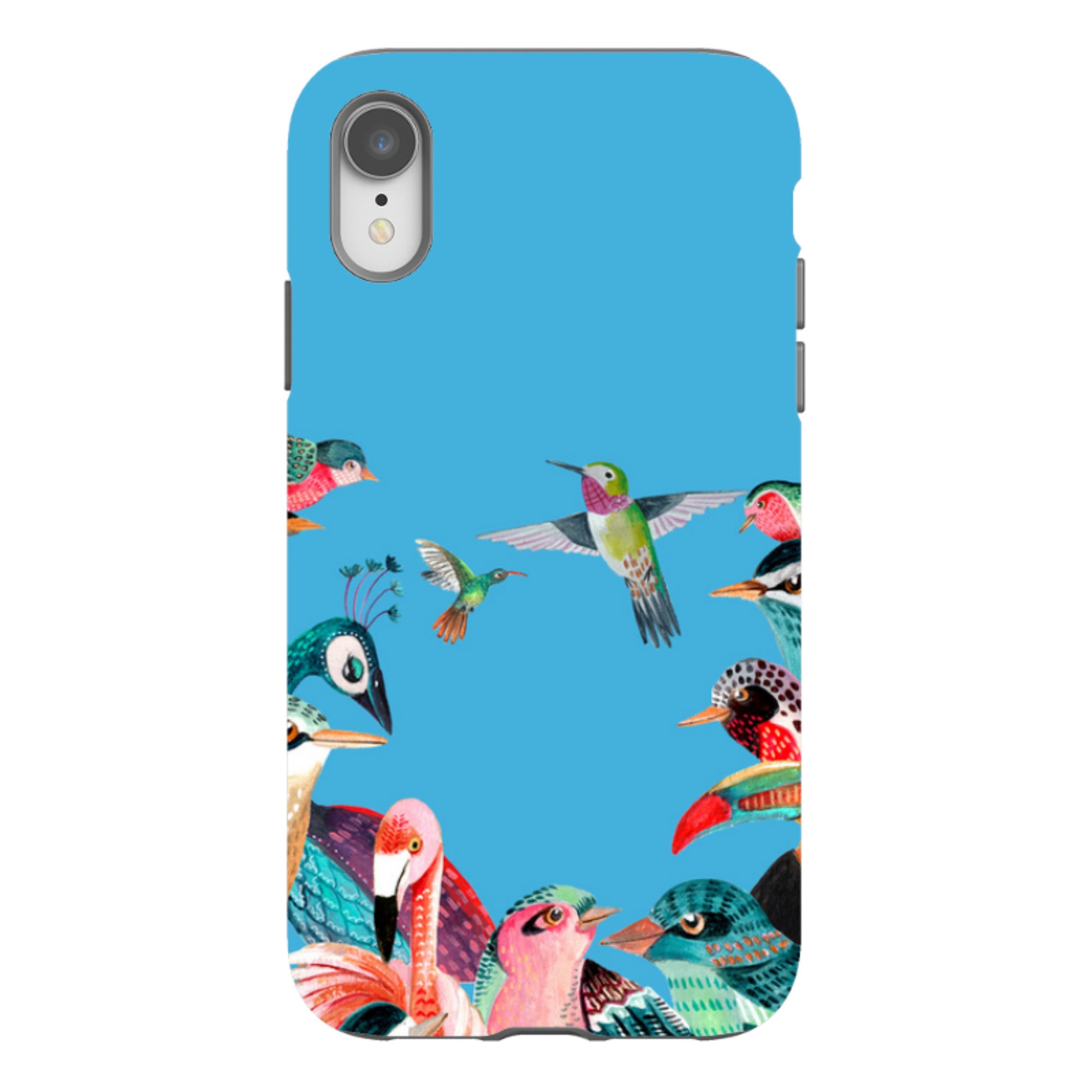 iPhone Tough Case - Blue Birds By Caroline Bonne Muller