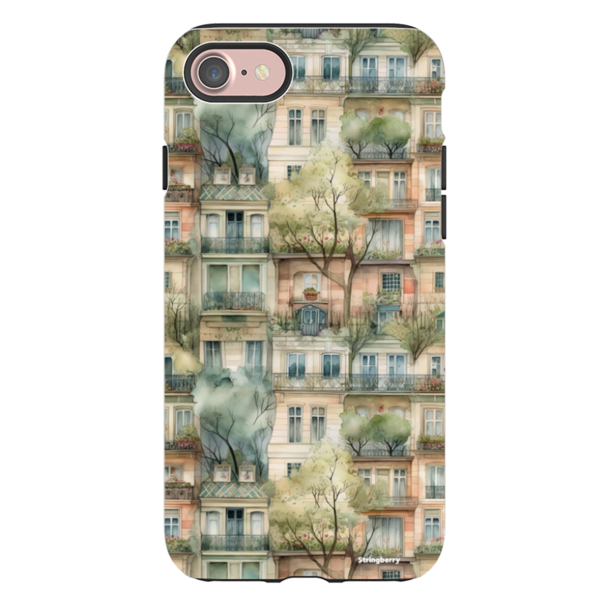 iPhone Tough Case - Montmartre Houses