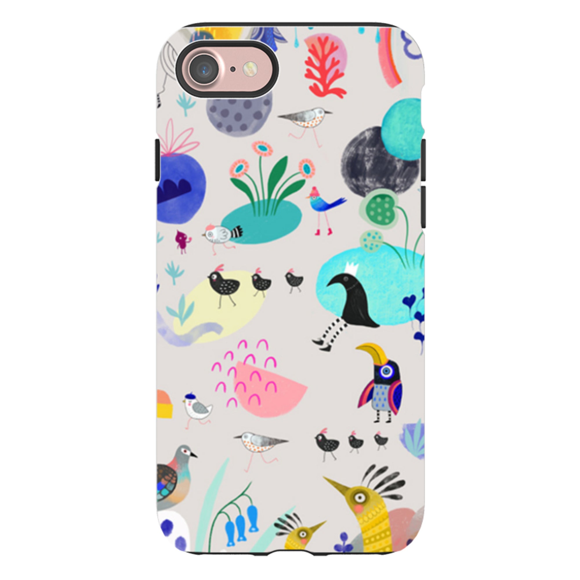 iPhone Tough Case - Crazy Bird By Mia Underwood