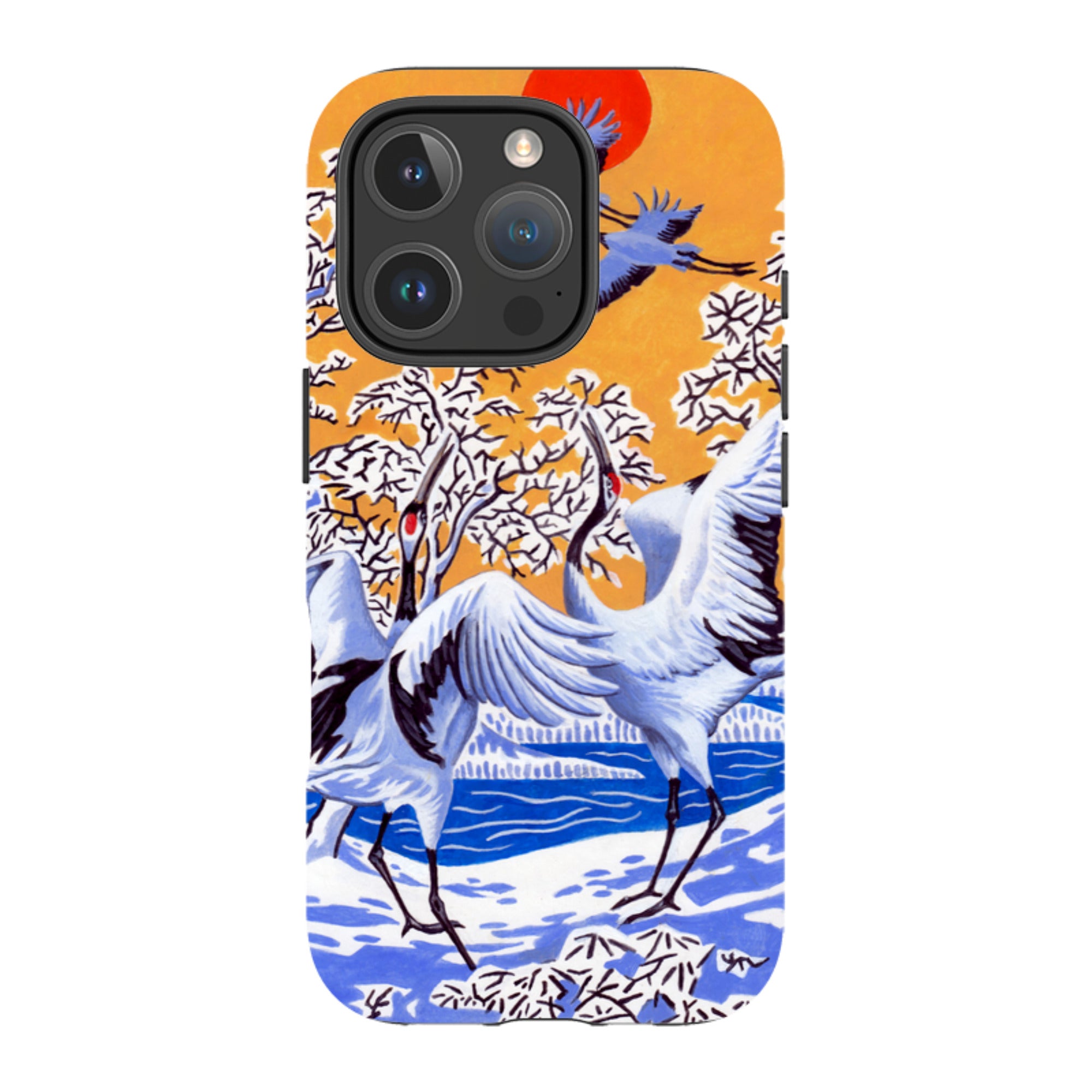 iPhone MagSafe Tough Case -  Japanese Cranes By Philip Hood