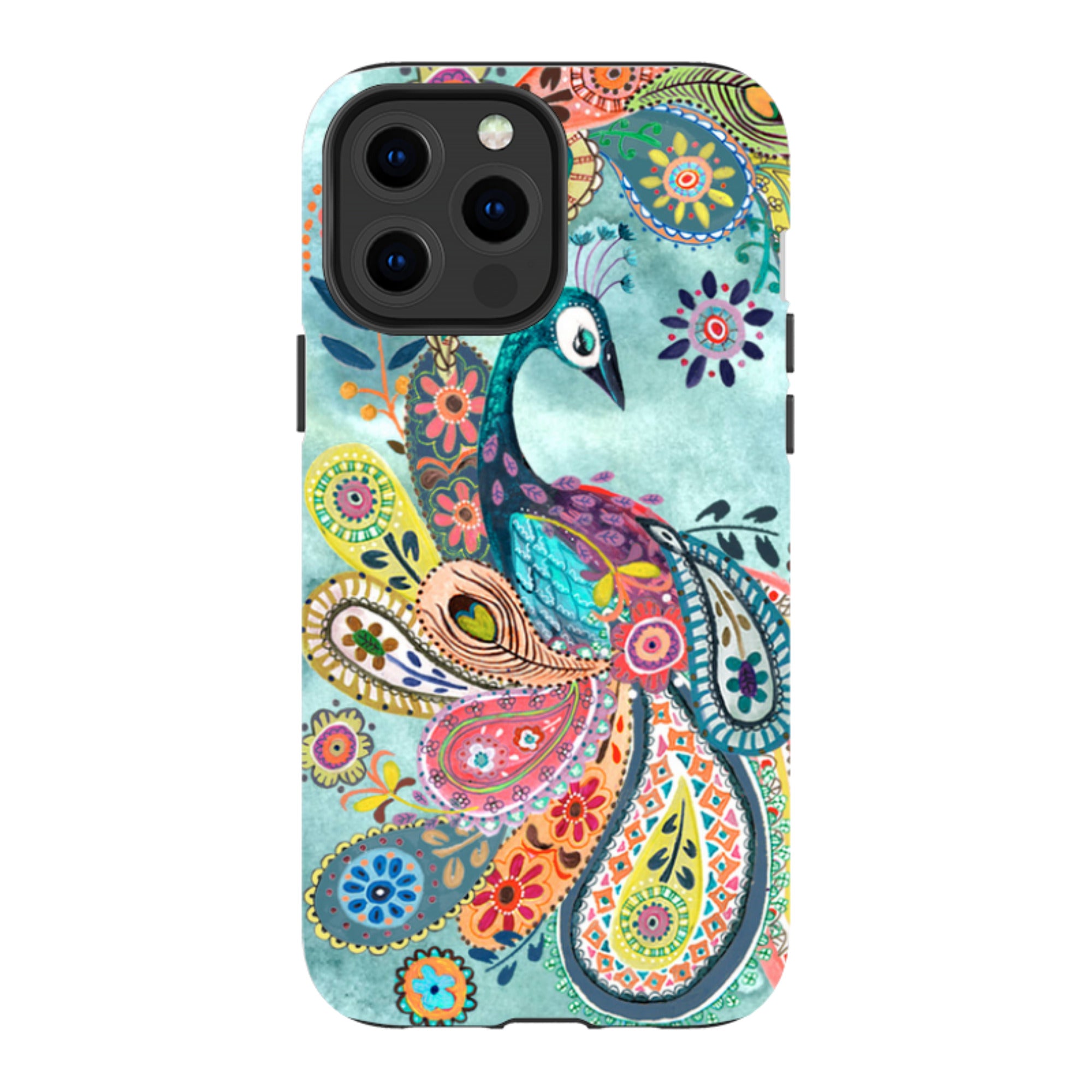 iPhone Tough Case - Peacock Dreams By Caroline Bonne Muller
