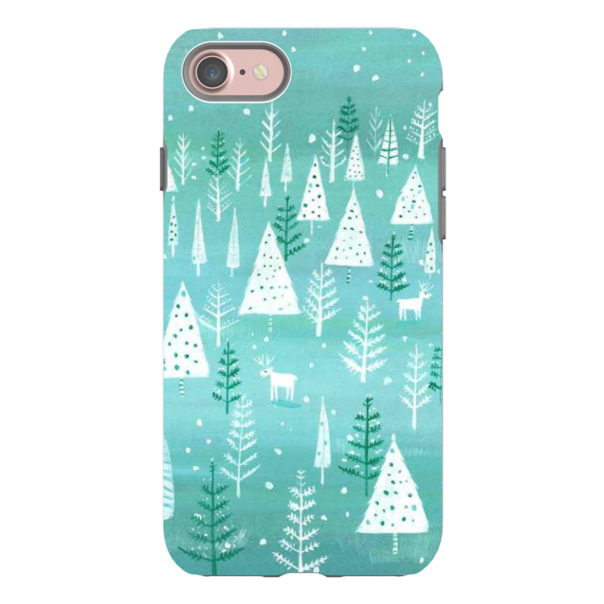 iPhone Tough Case - Teal Tundra By Mary Stubberfield