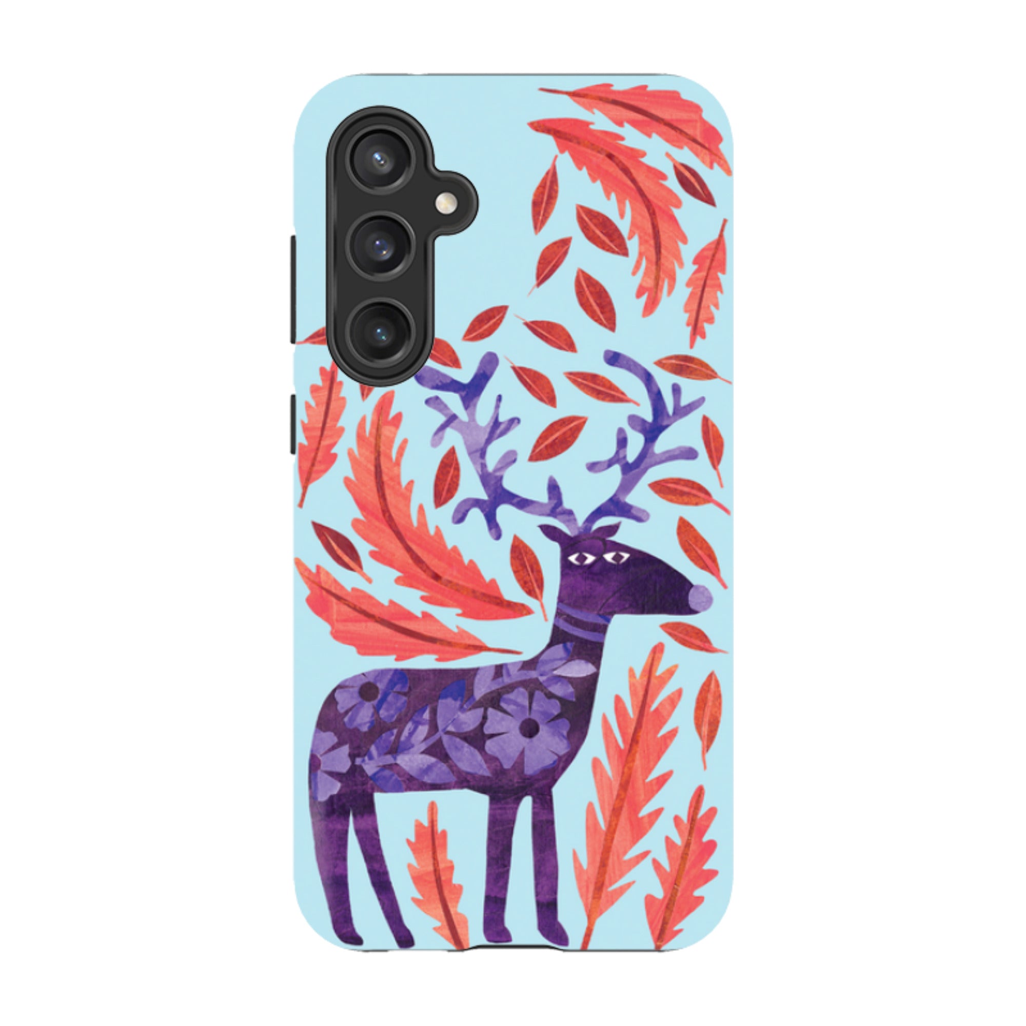 Samsung Tough Case - Purple Reindeer By Tracey English