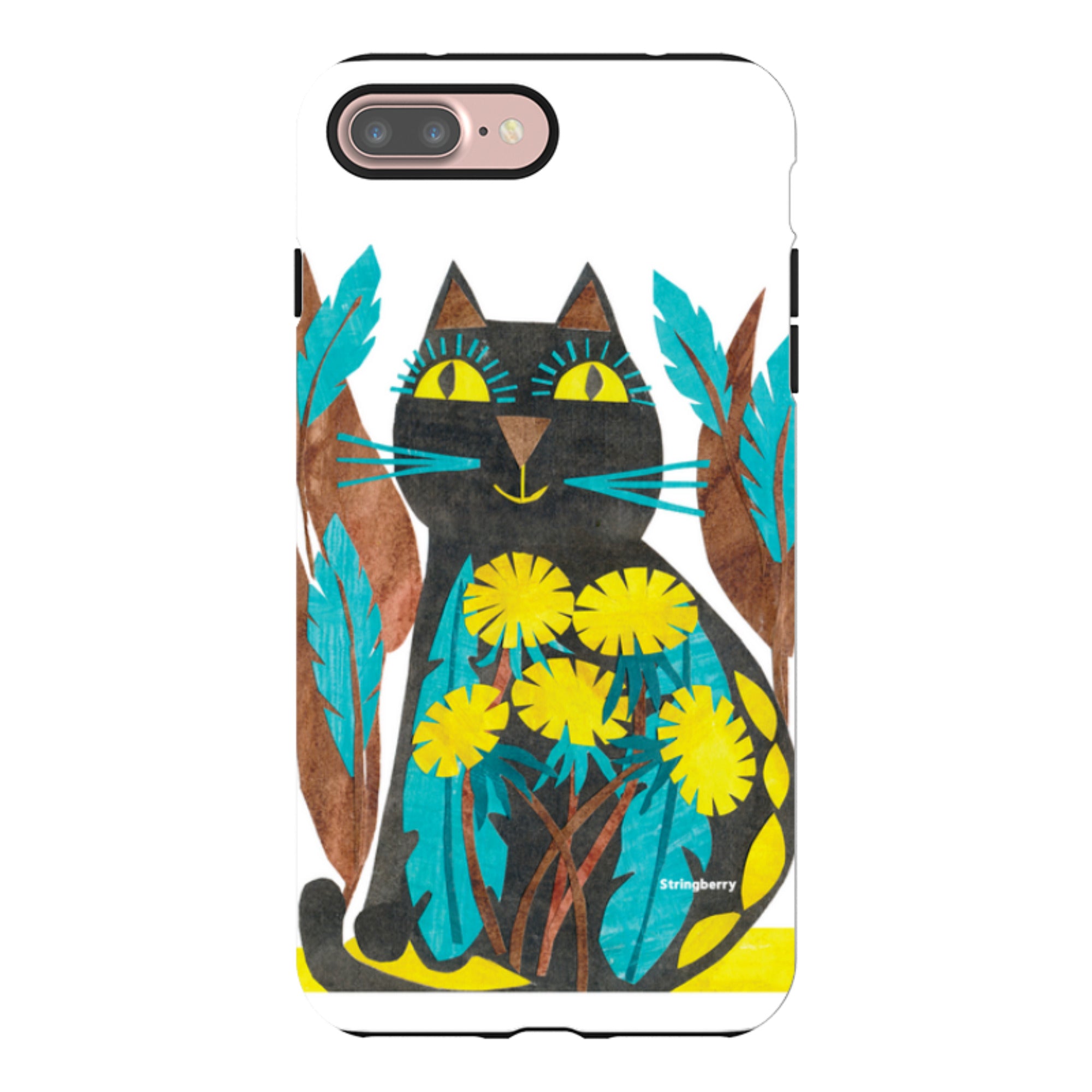 iPhone Tough Case - Folk Cat By Tracey English