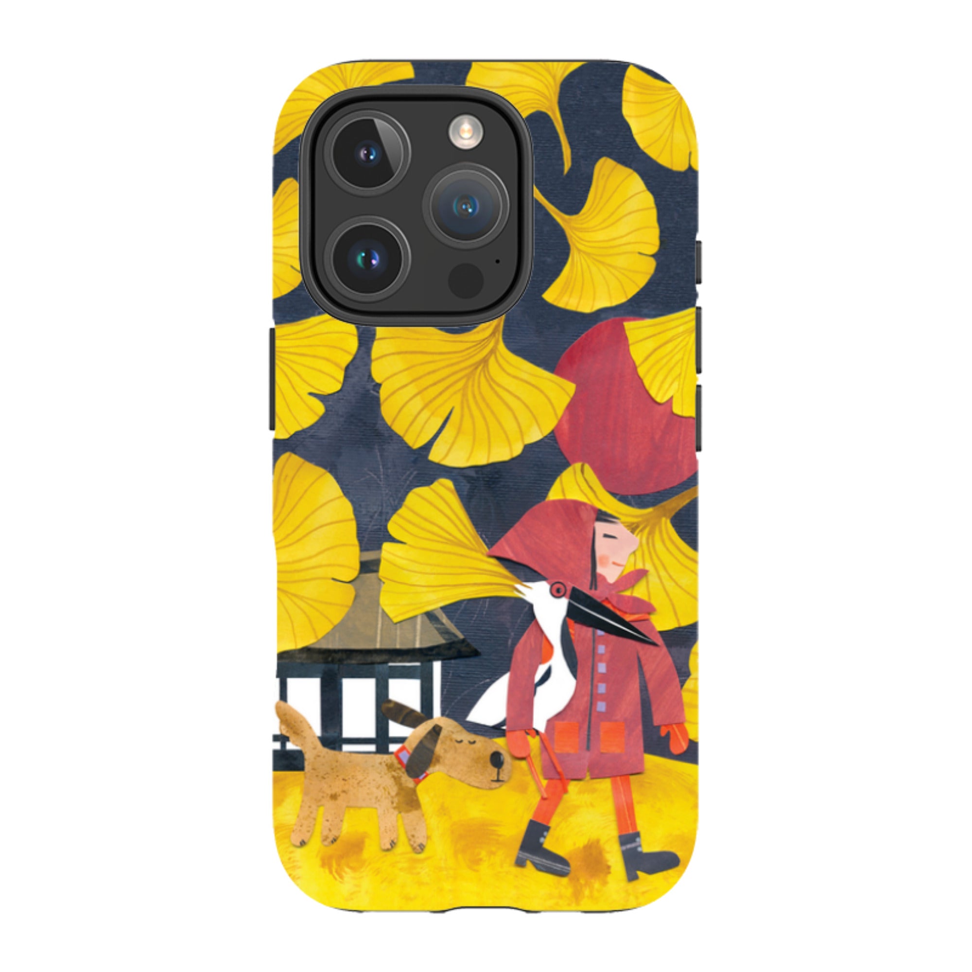 iPhone MagSafe Tough Case - Ginko Leaves By Tracey English