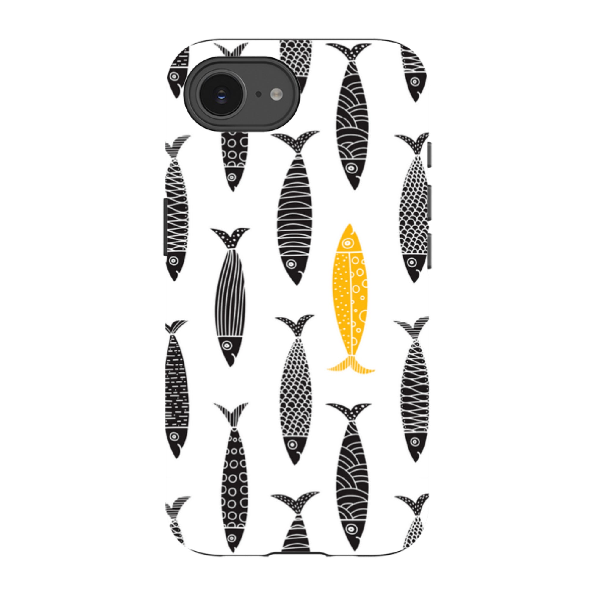 iPhone Case - Black and Gold Sardines