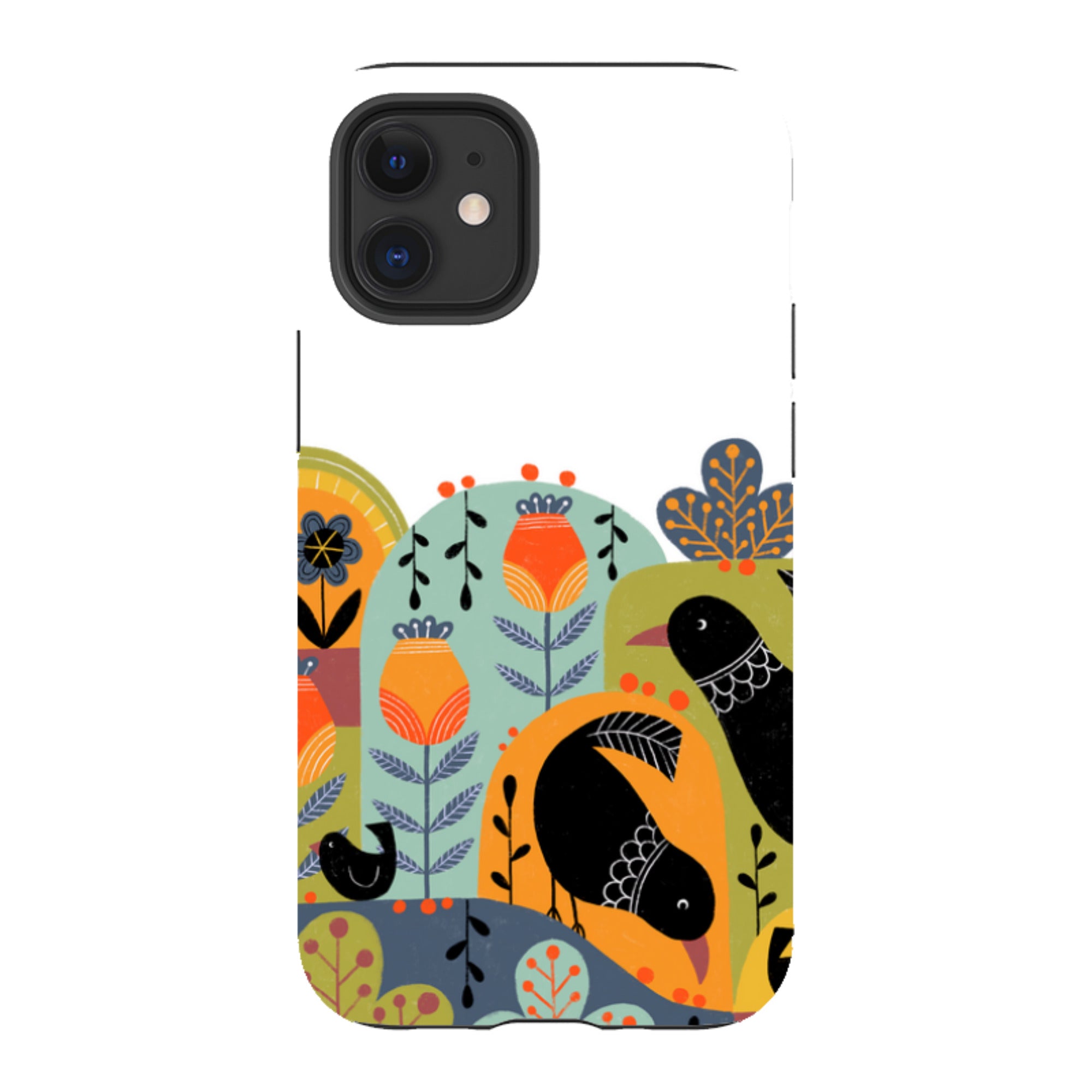 iPhone Tough Case - Folky Birds IV By Suzy Taylor