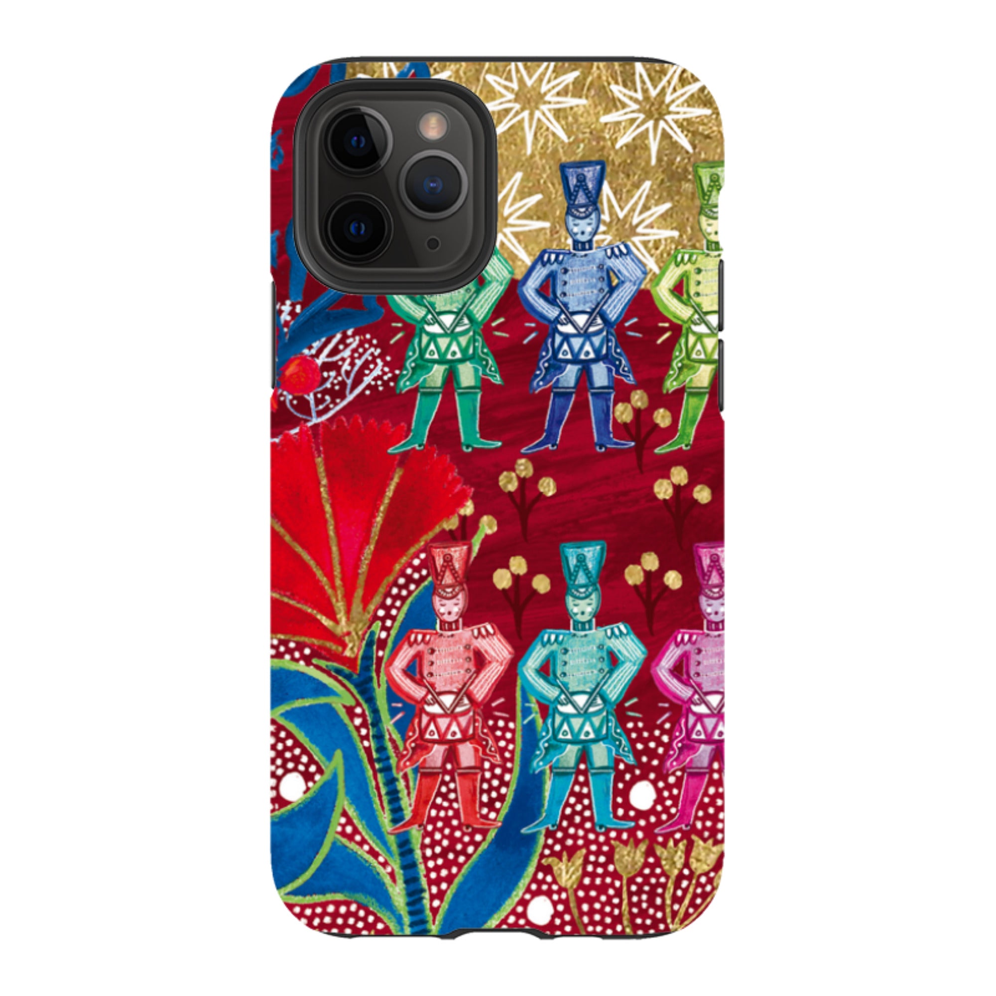 iPhone Tough Case - Drummers Drumming By Emma Frances Grant
