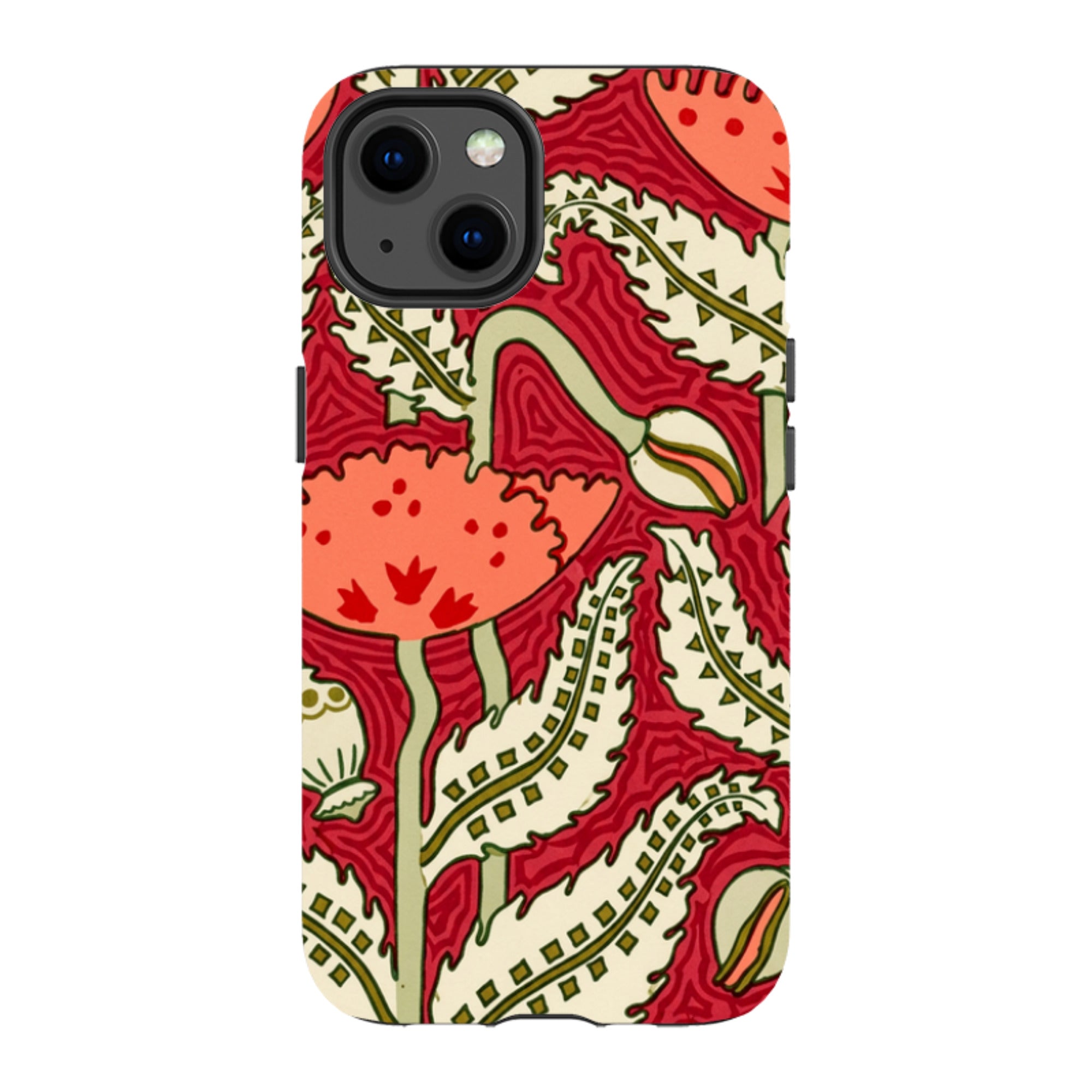 iPhone MagSafe Tough Case - William Morris Red Floral