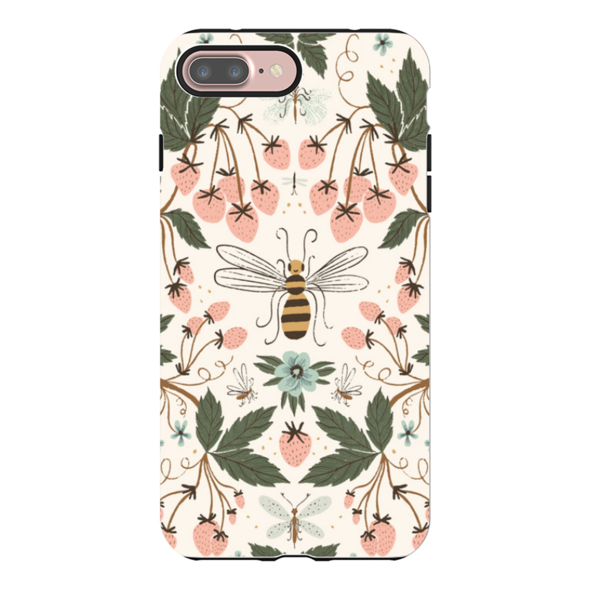 iPhone Tough Case - Bugs And Berries By Meghann Rader