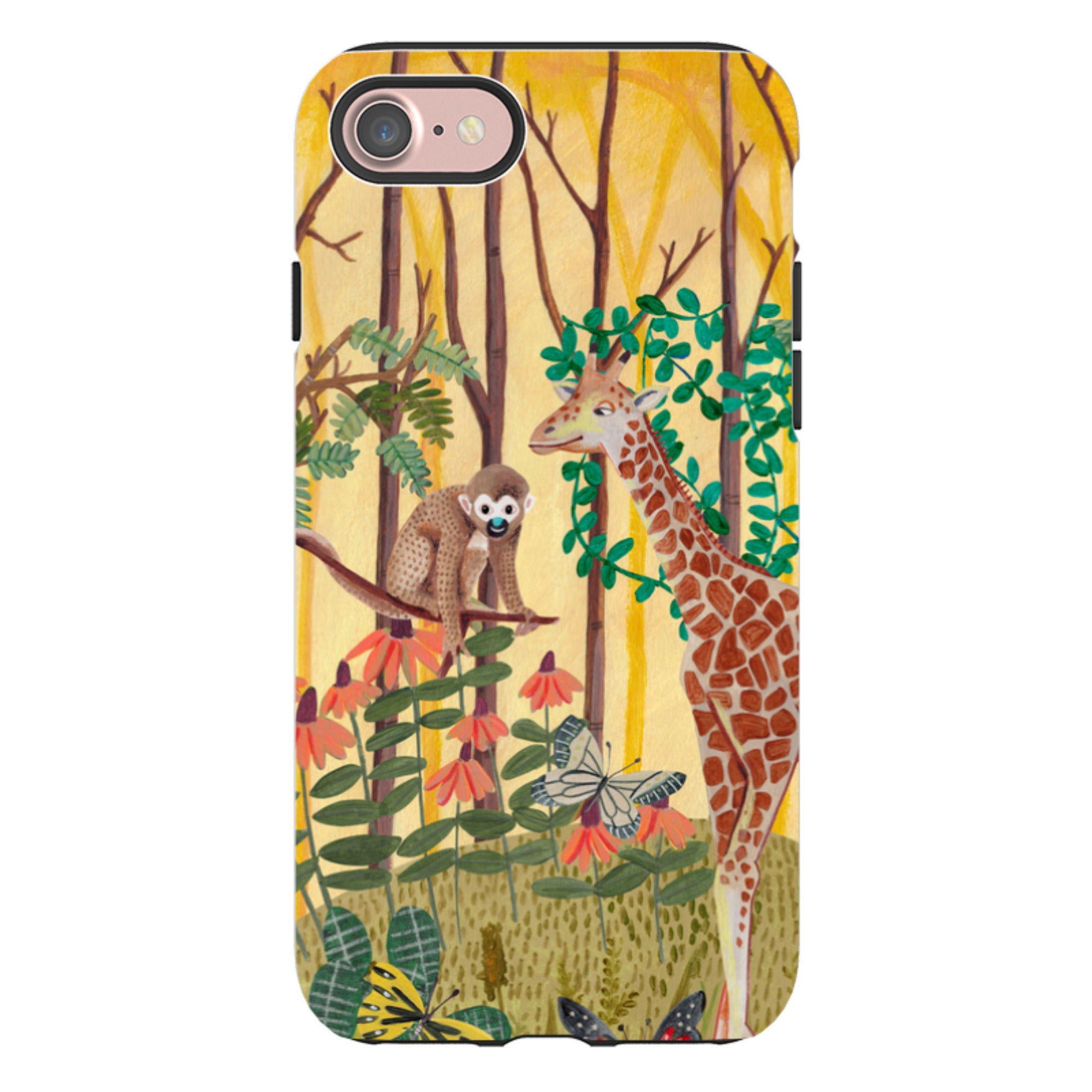 iPhone Tough Case - Giraffe By Caroline Bonne Muller