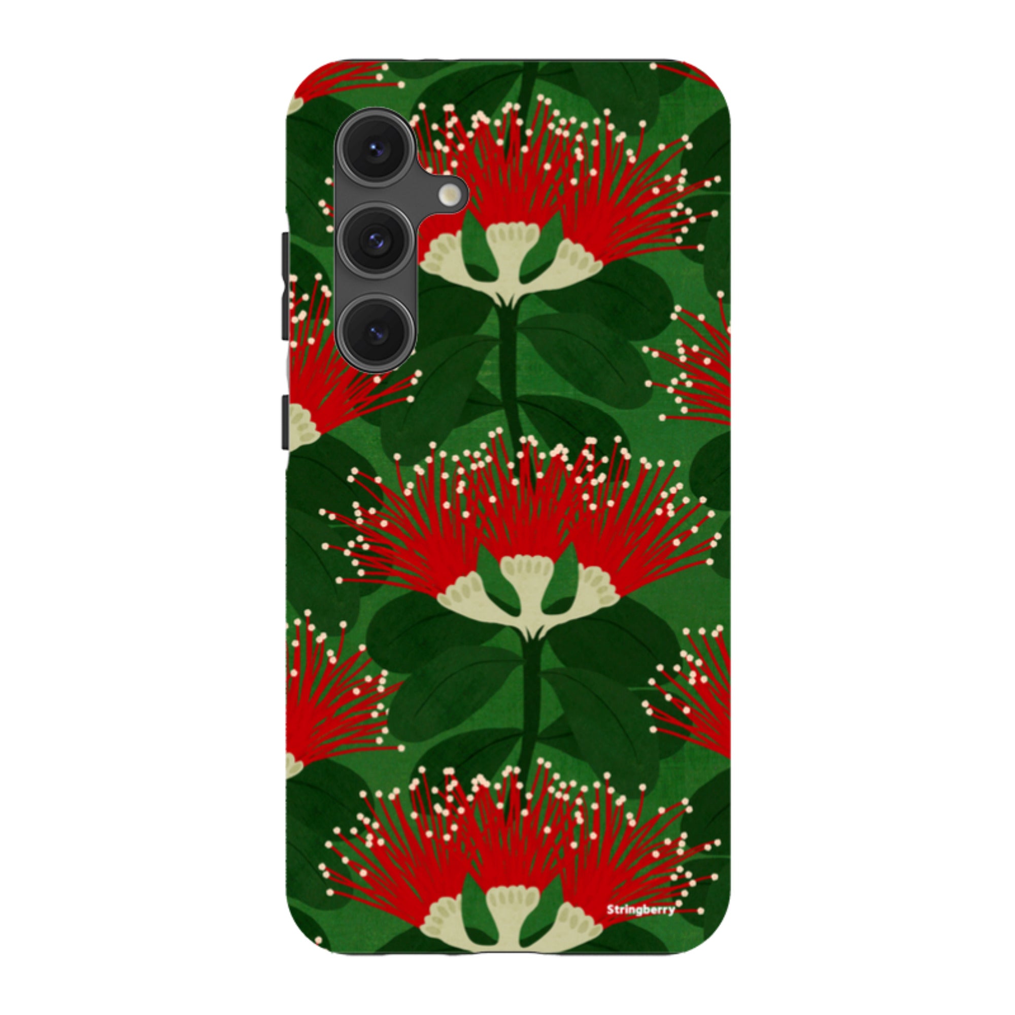 Samsung Tough Case - Pohutukawa Green And Red By Katherine Quinn
