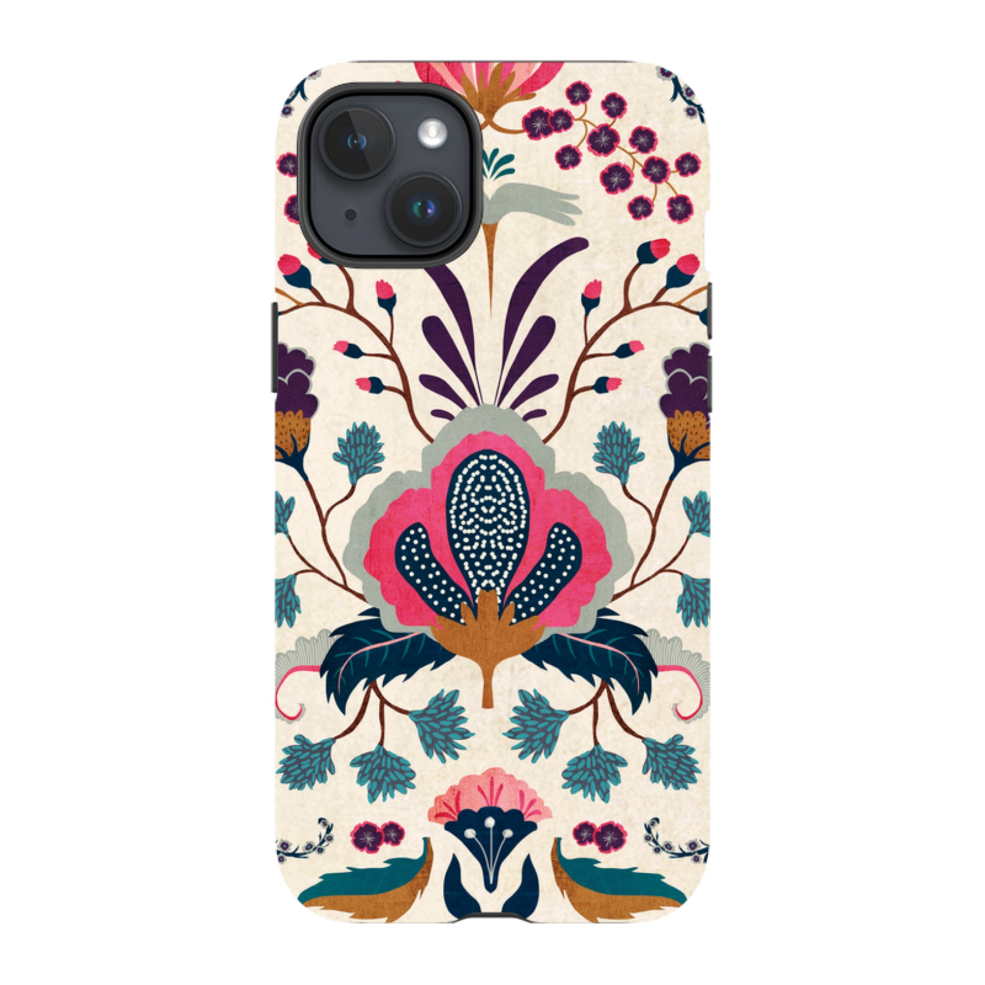 iPhone Tough Case - Folk Floral By Katherine Quinn