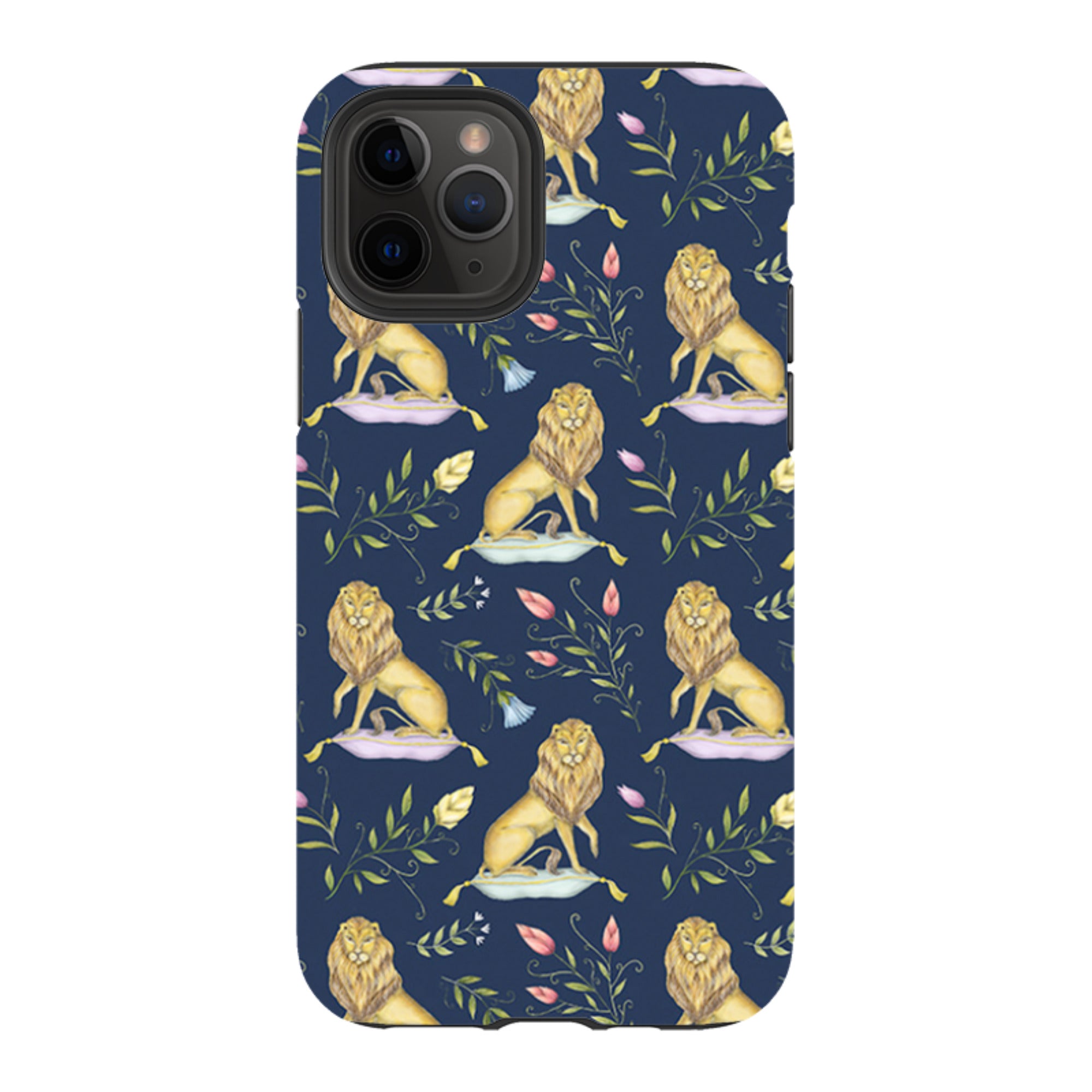 iPhone Tough Case - Leo Et Flores Navy By Catherine Rowe