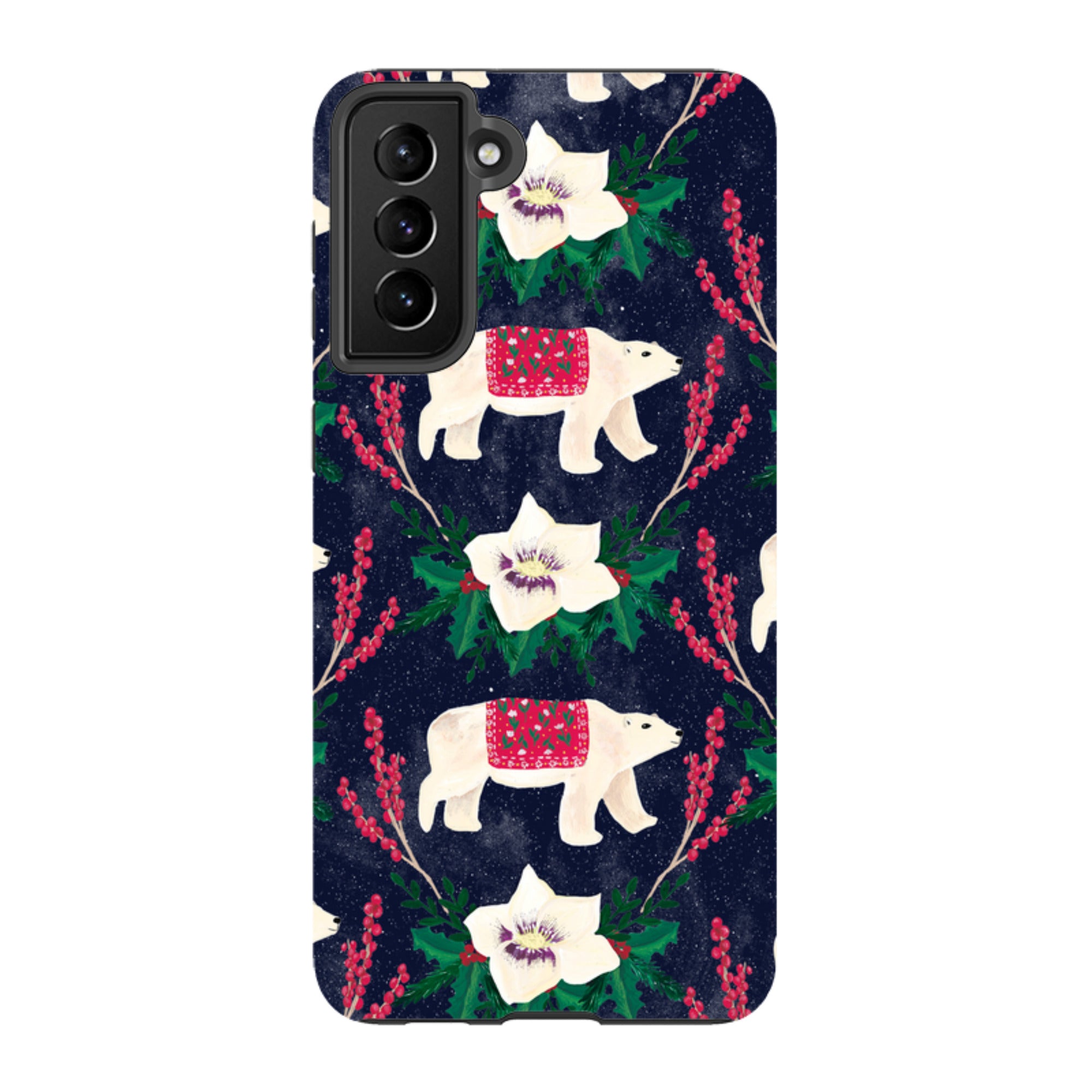 Samsung Tough Case - Midnight Polar Bears By Abby Jacobs