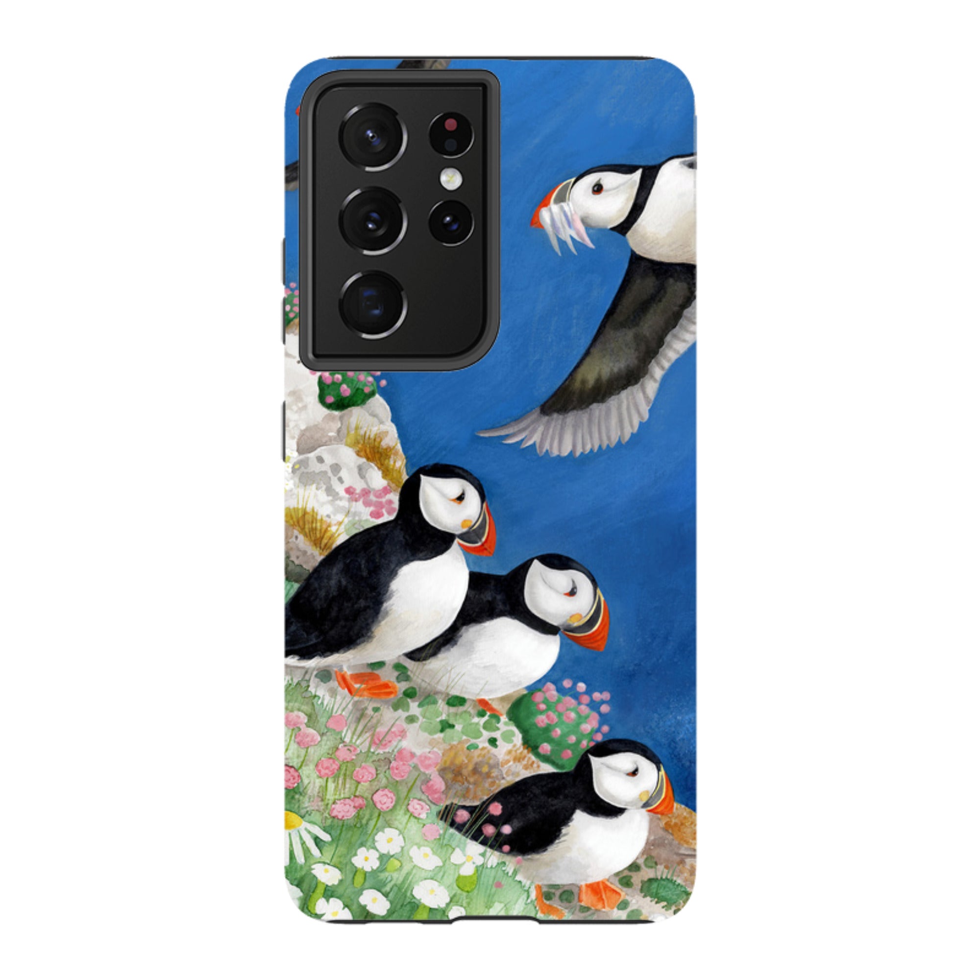 Samsung Tough Case - Puffins By Bex Parkin