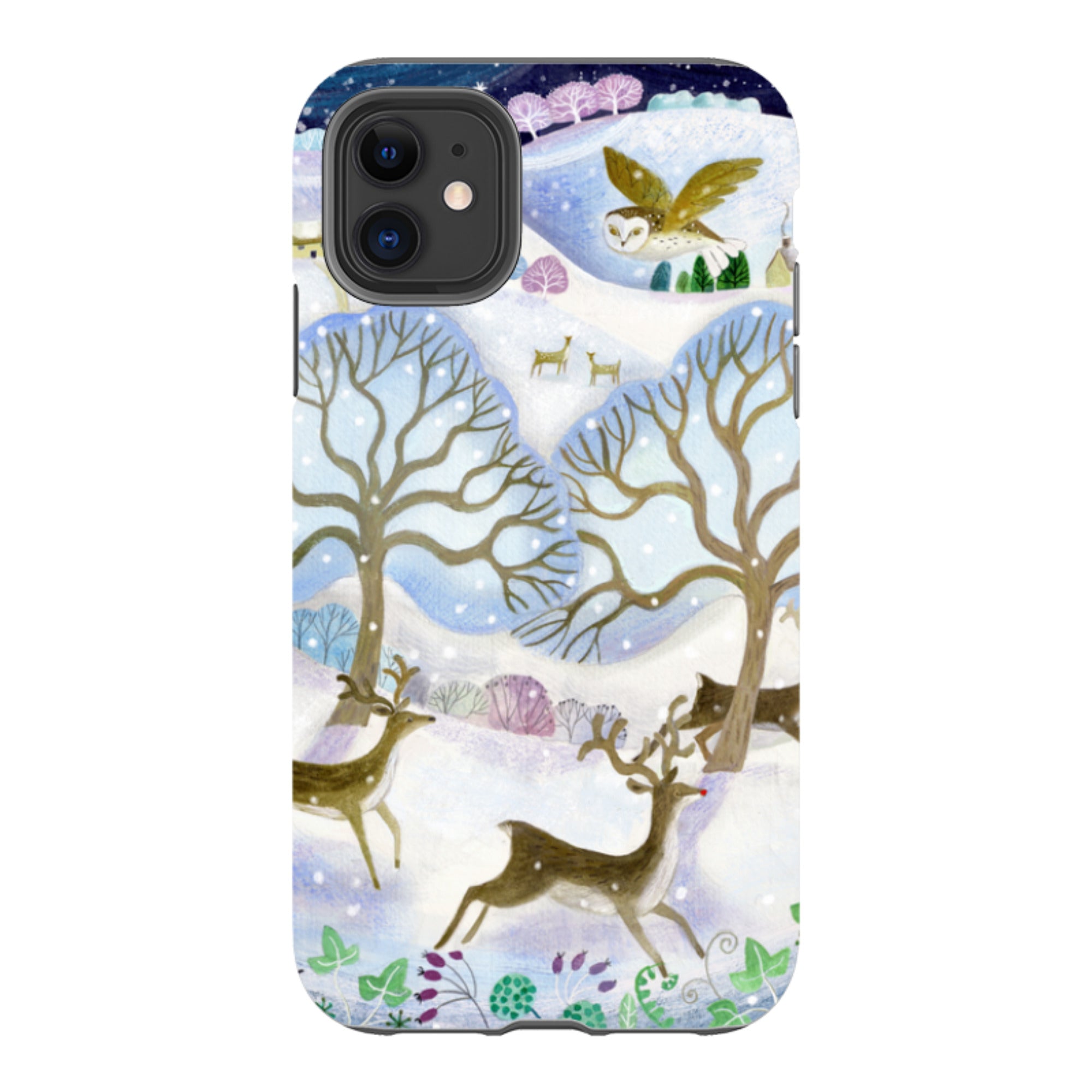 iPhone Tough Case - Winter Deer By Bex Parkin